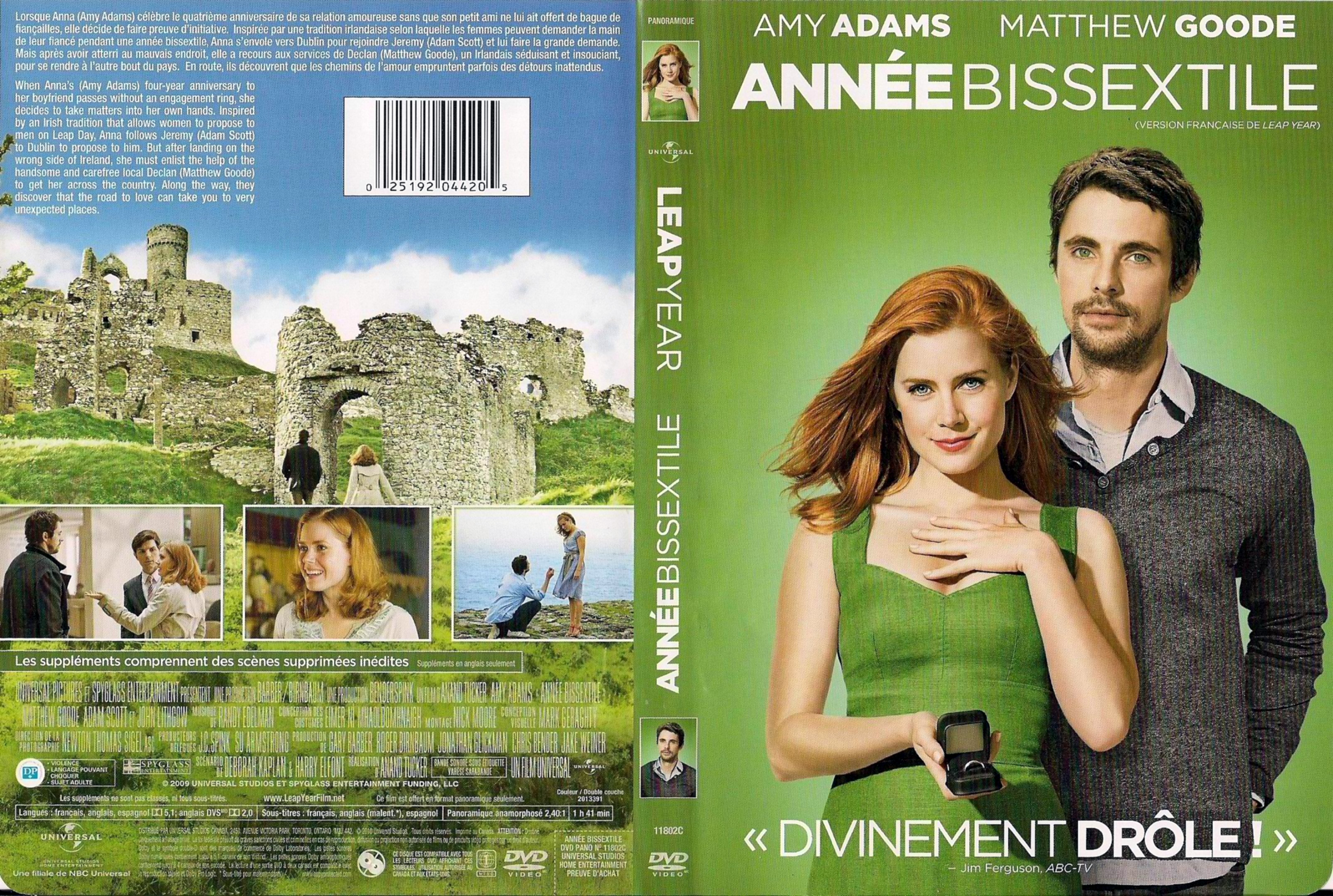 Jaquette DVD Anne bissexile - Leap year (Canadienne)