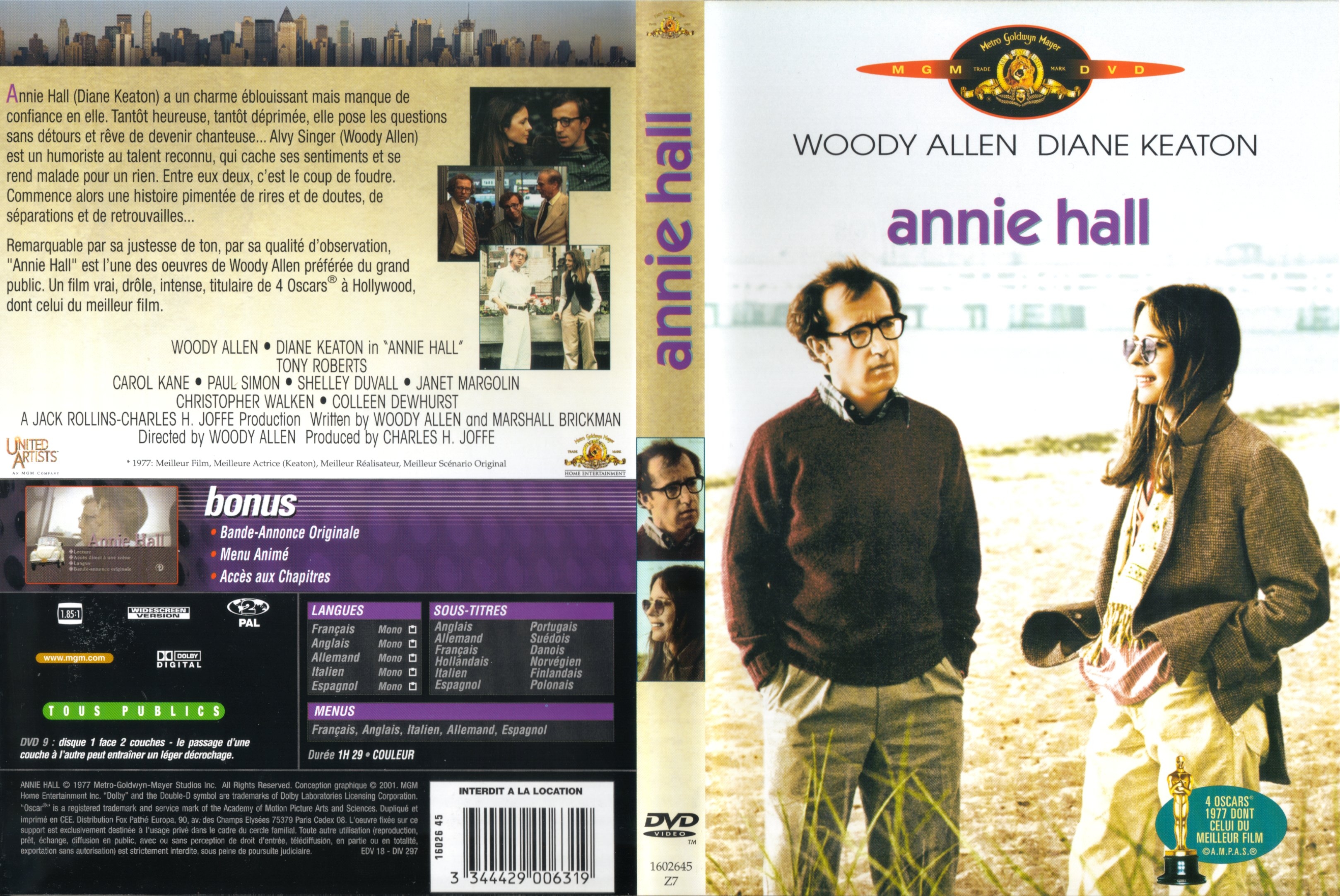 Jaquette DVD Annie Hall
