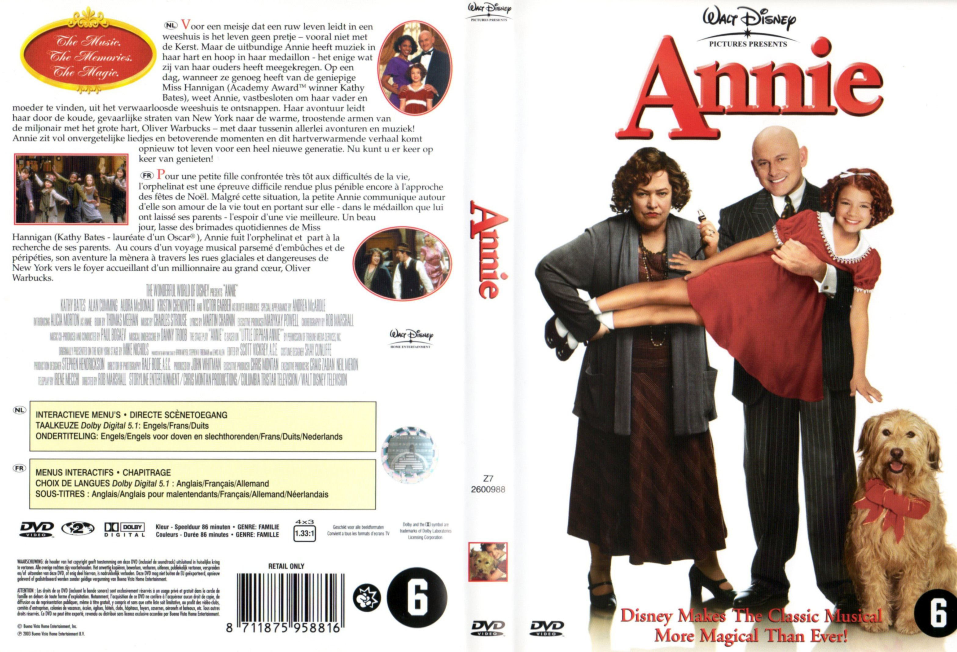 Jaquette DVD Annie (2003)