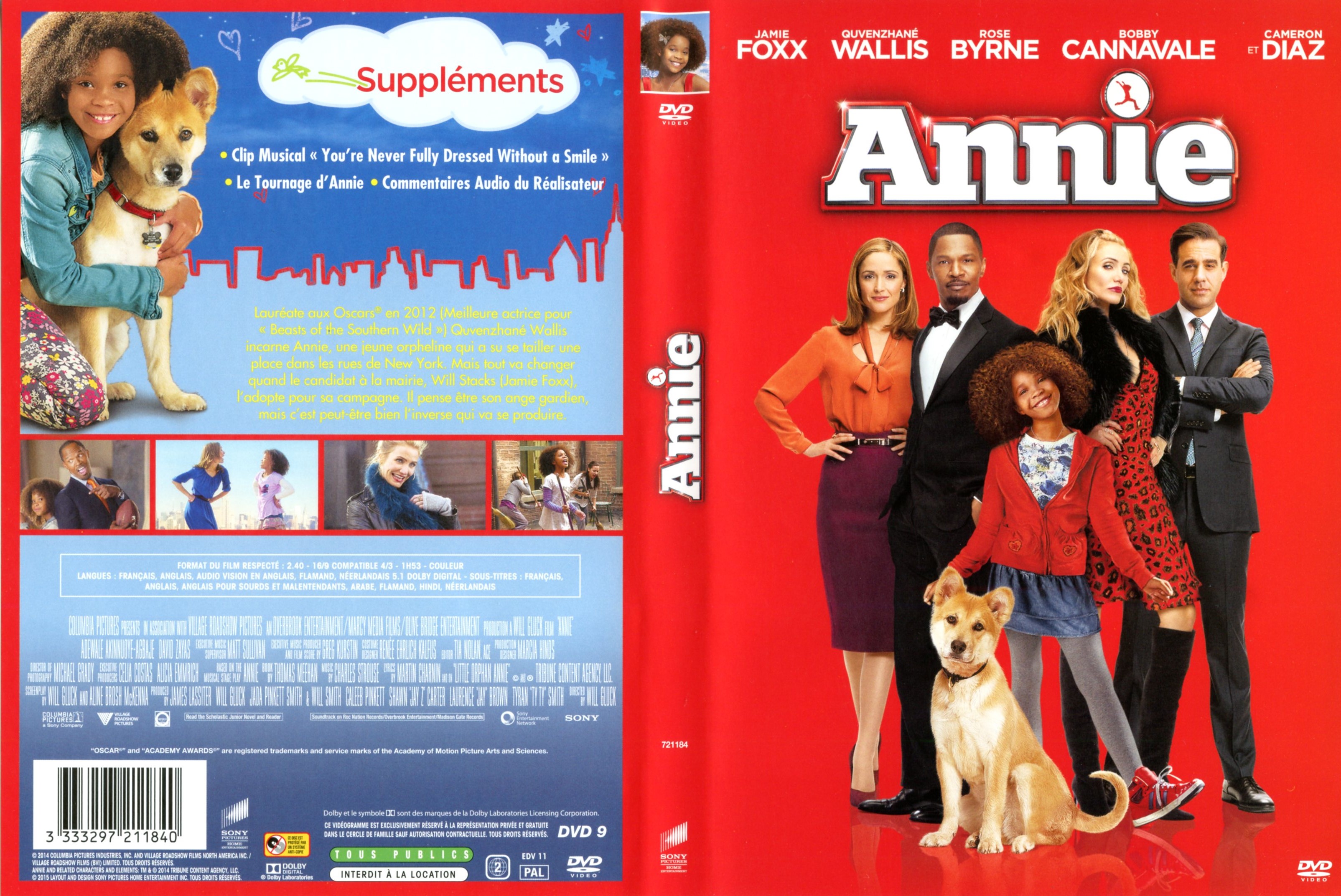 Jaquette DVD Annie (2014)