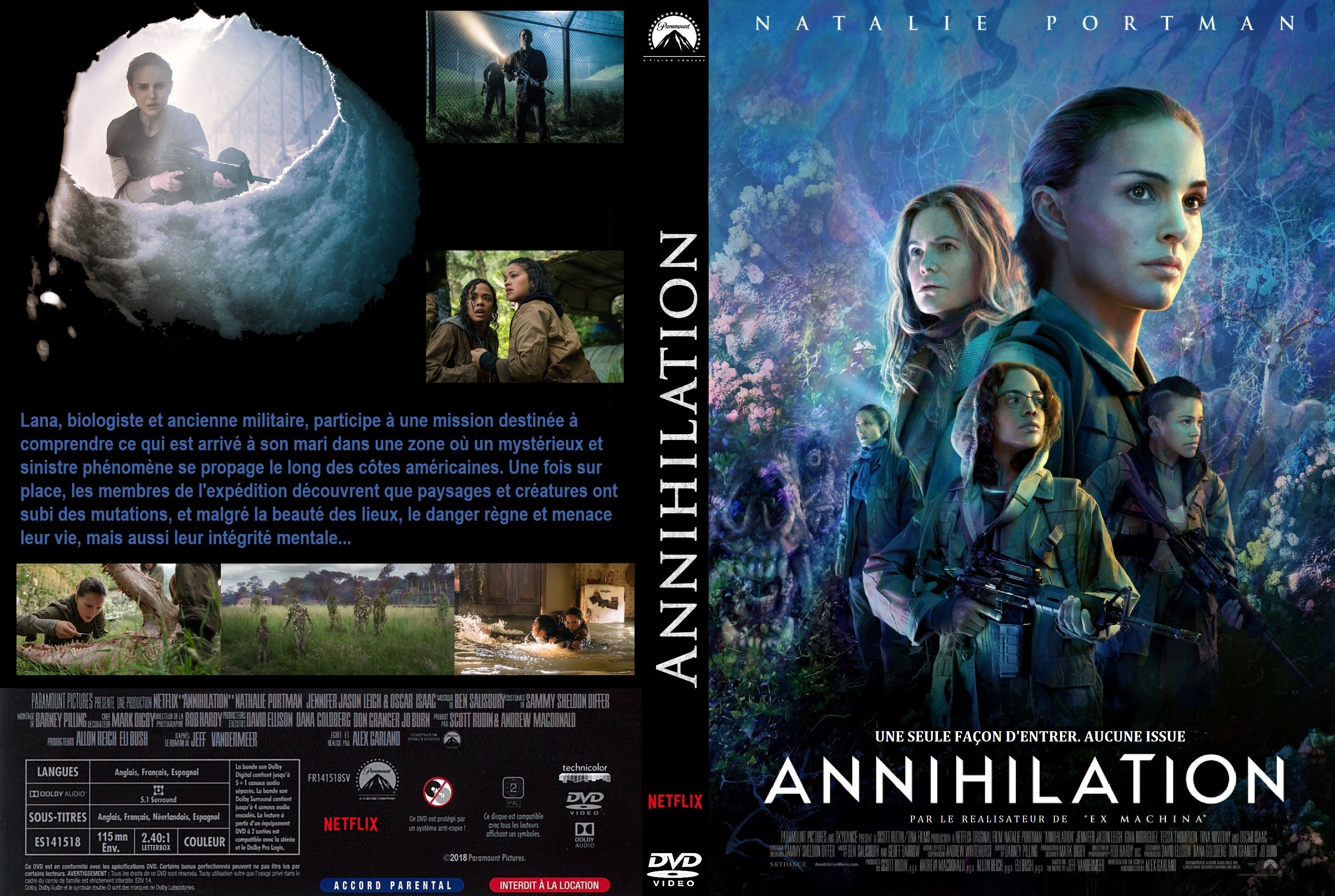 Jaquette DVD Annihilation custom