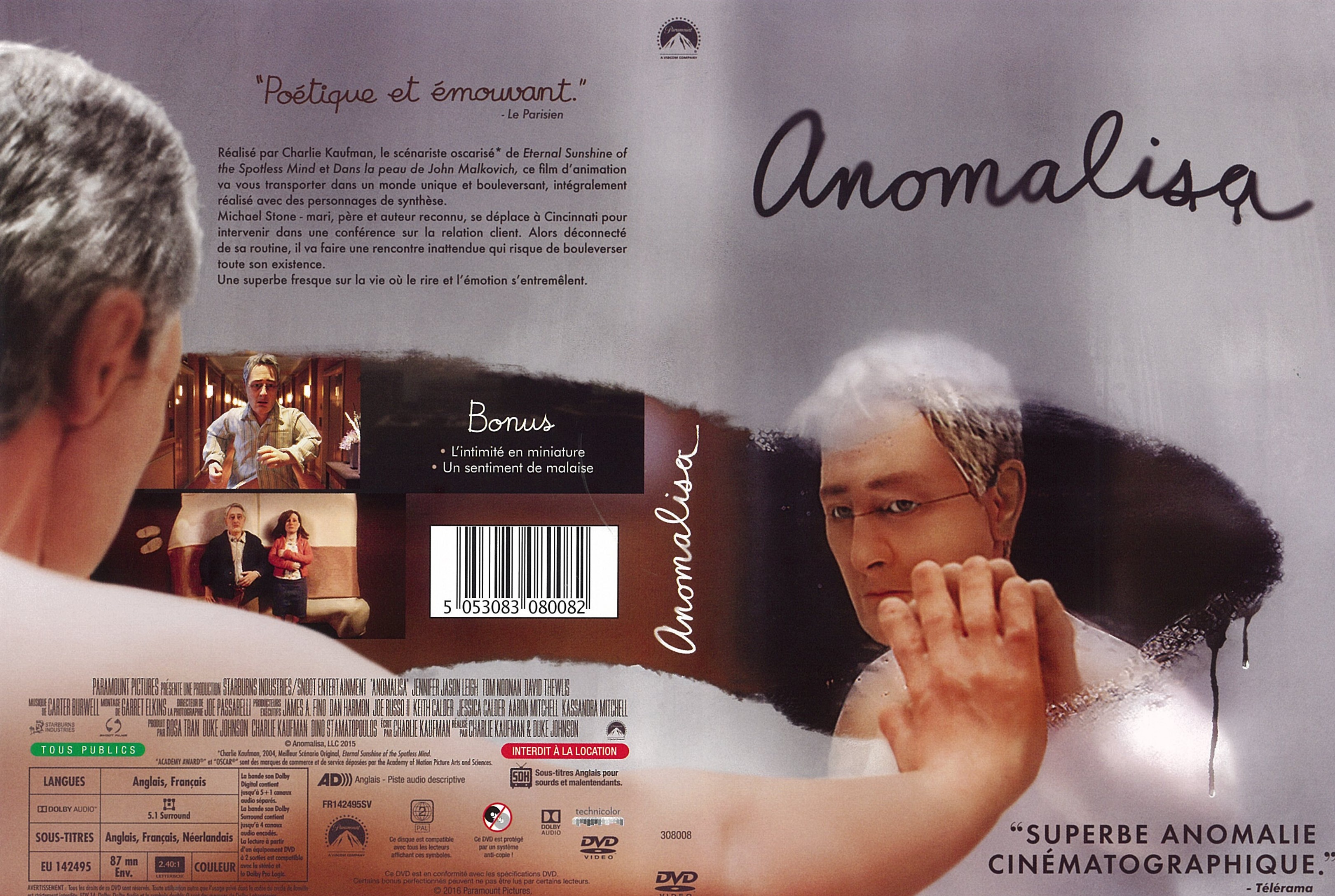 Jaquette DVD Anomalisa