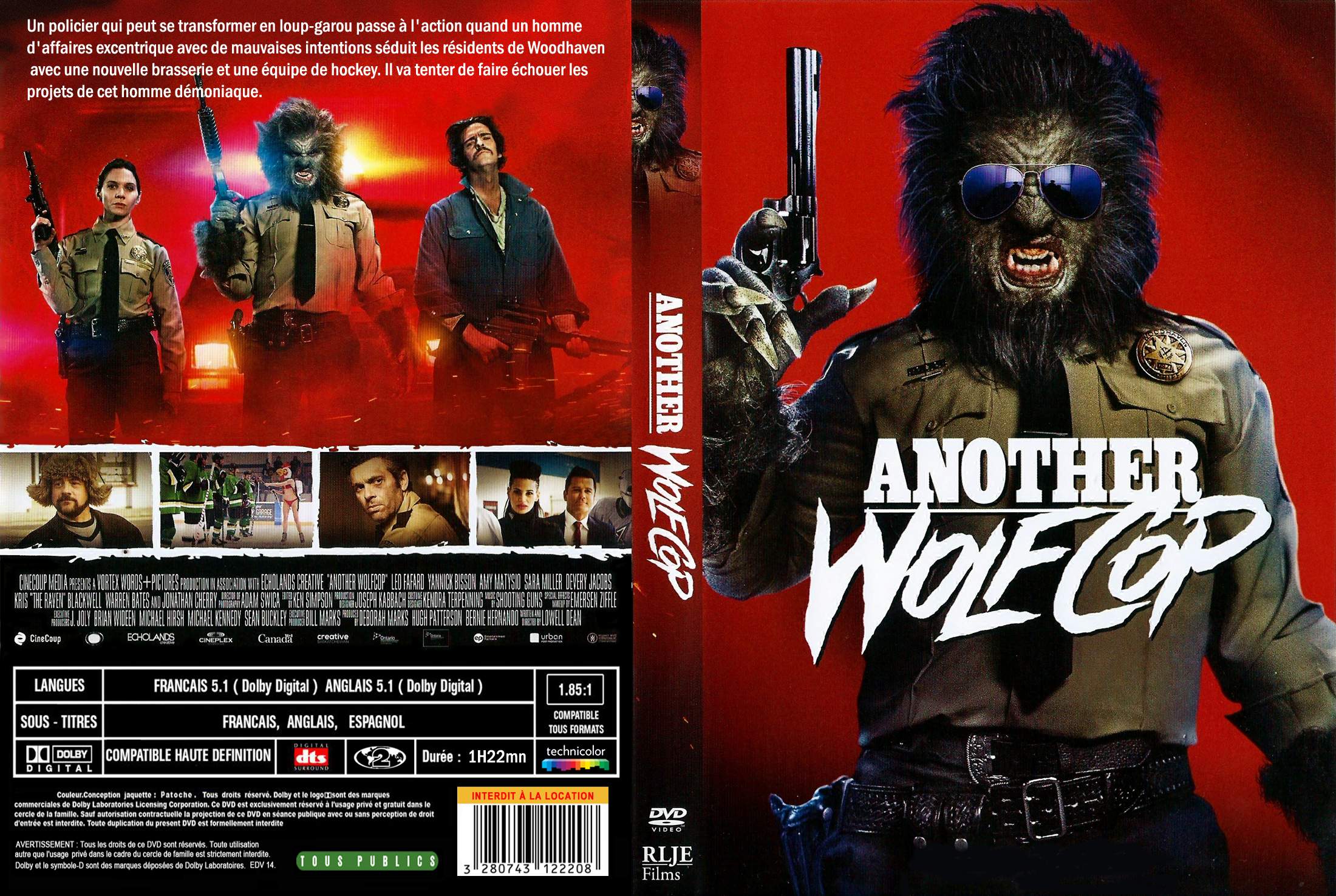Jaquette DVD Another WolfCop custom