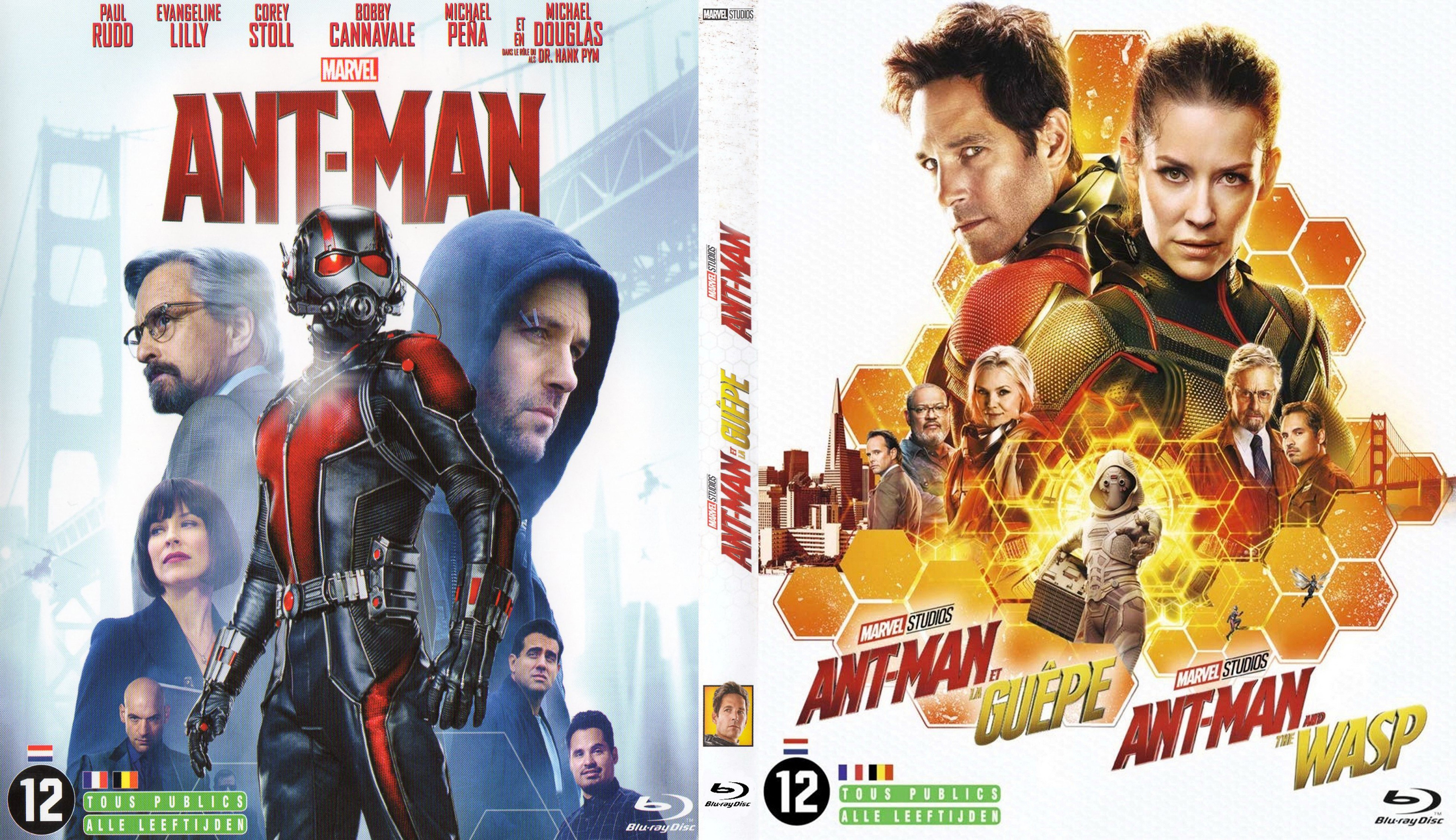 Jaquette DVD Ant-Man + Ant-Man et la guepe custom (BLU-RAY)