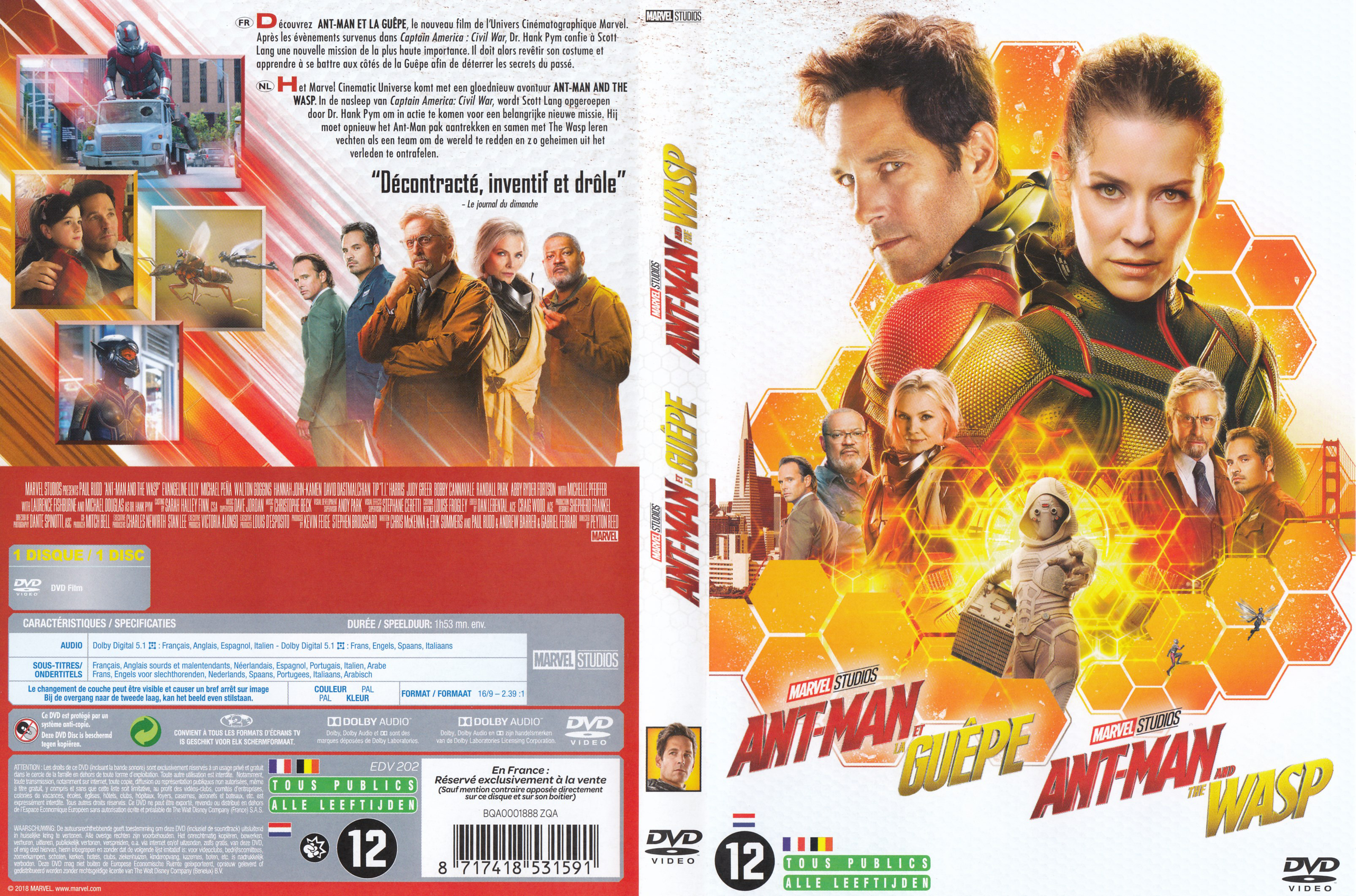 Jaquette DVD Ant-Man et la Guepe