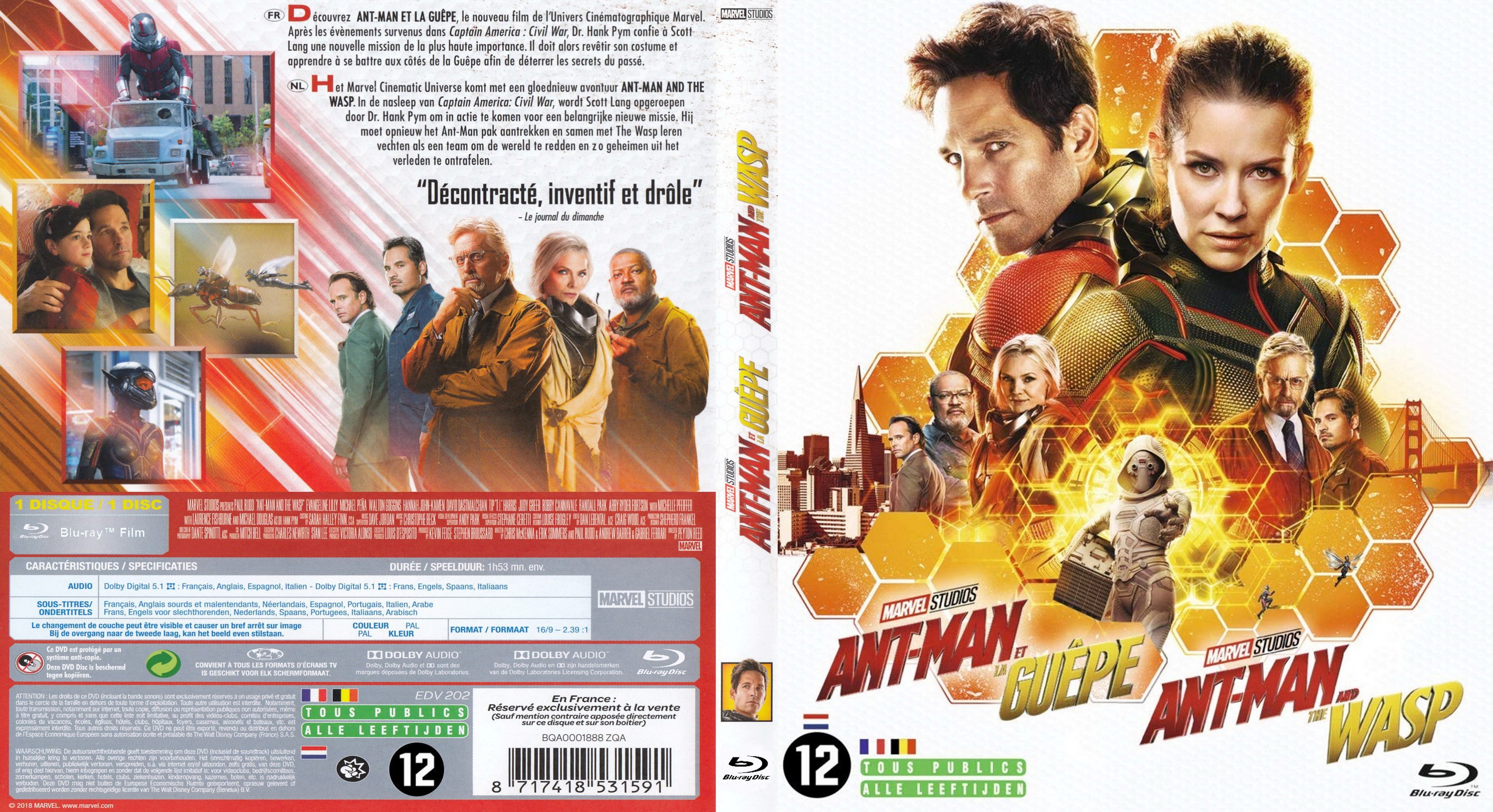 Jaquette DVD Ant-man et la guepe (BLU-RAY)