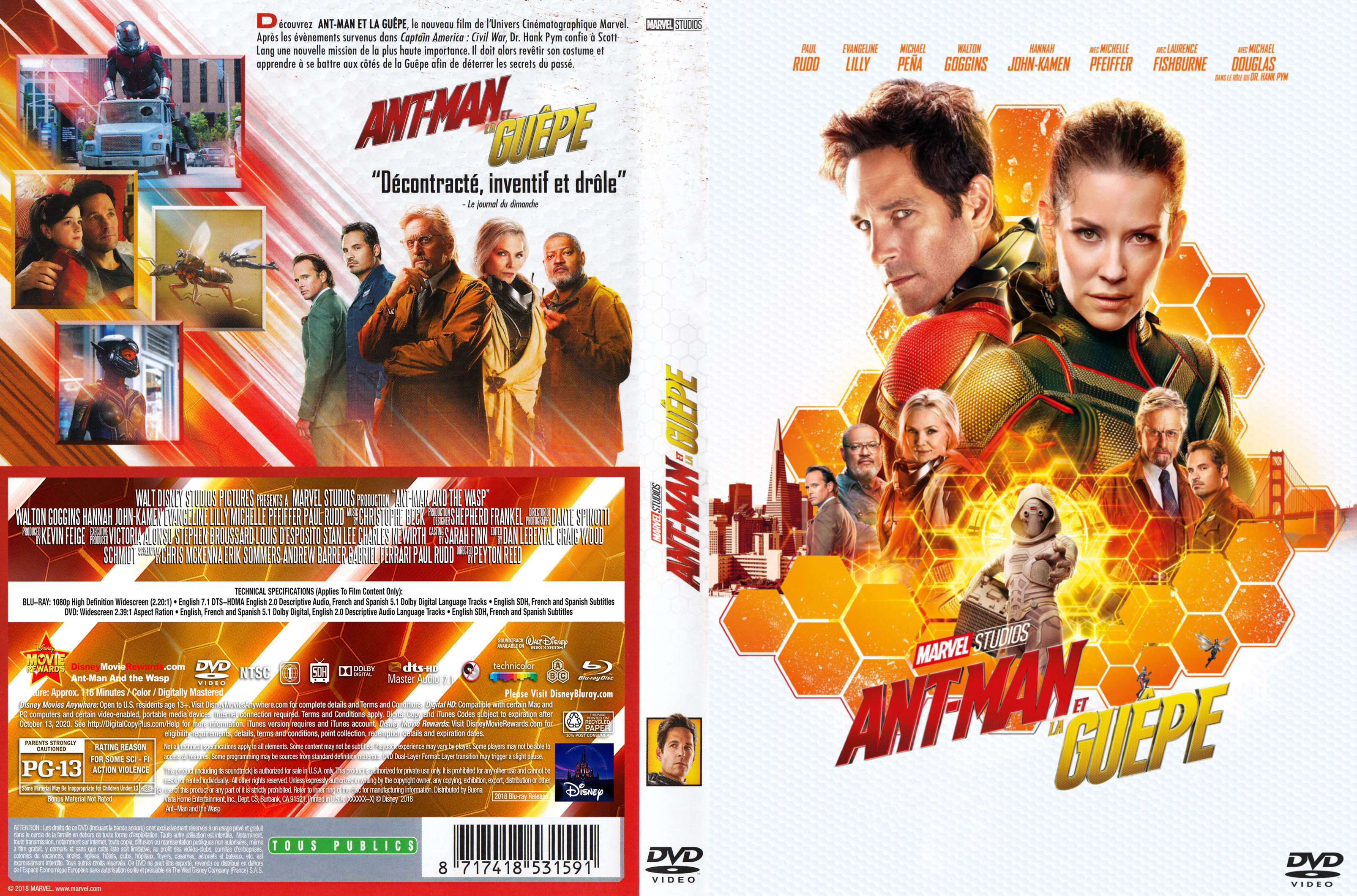 Jaquette DVD Ant-man et la guepe custom