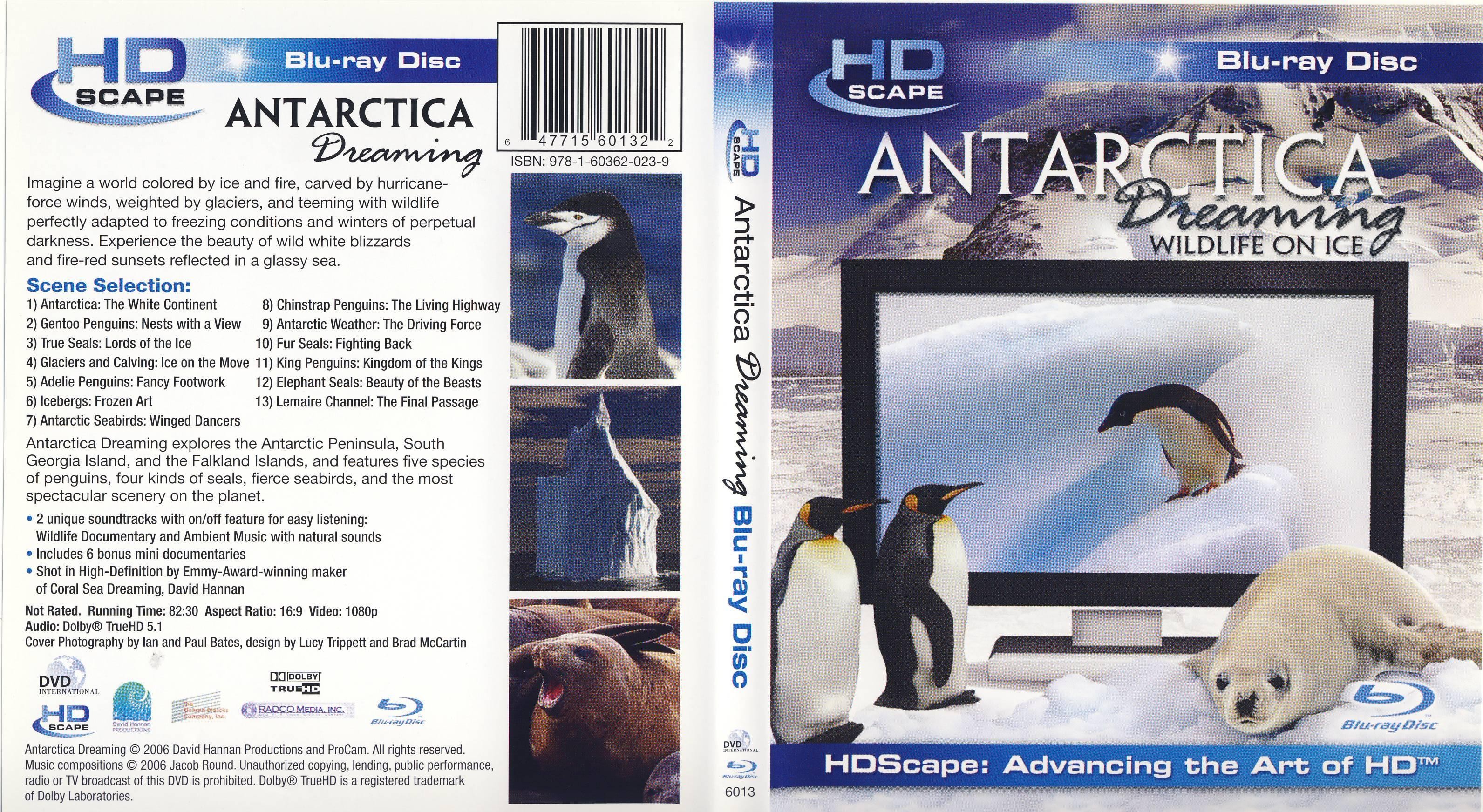 Jaquette DVD Antarctica Dreaming Wildlife On Ice Zone 1 (BLU-RAY)