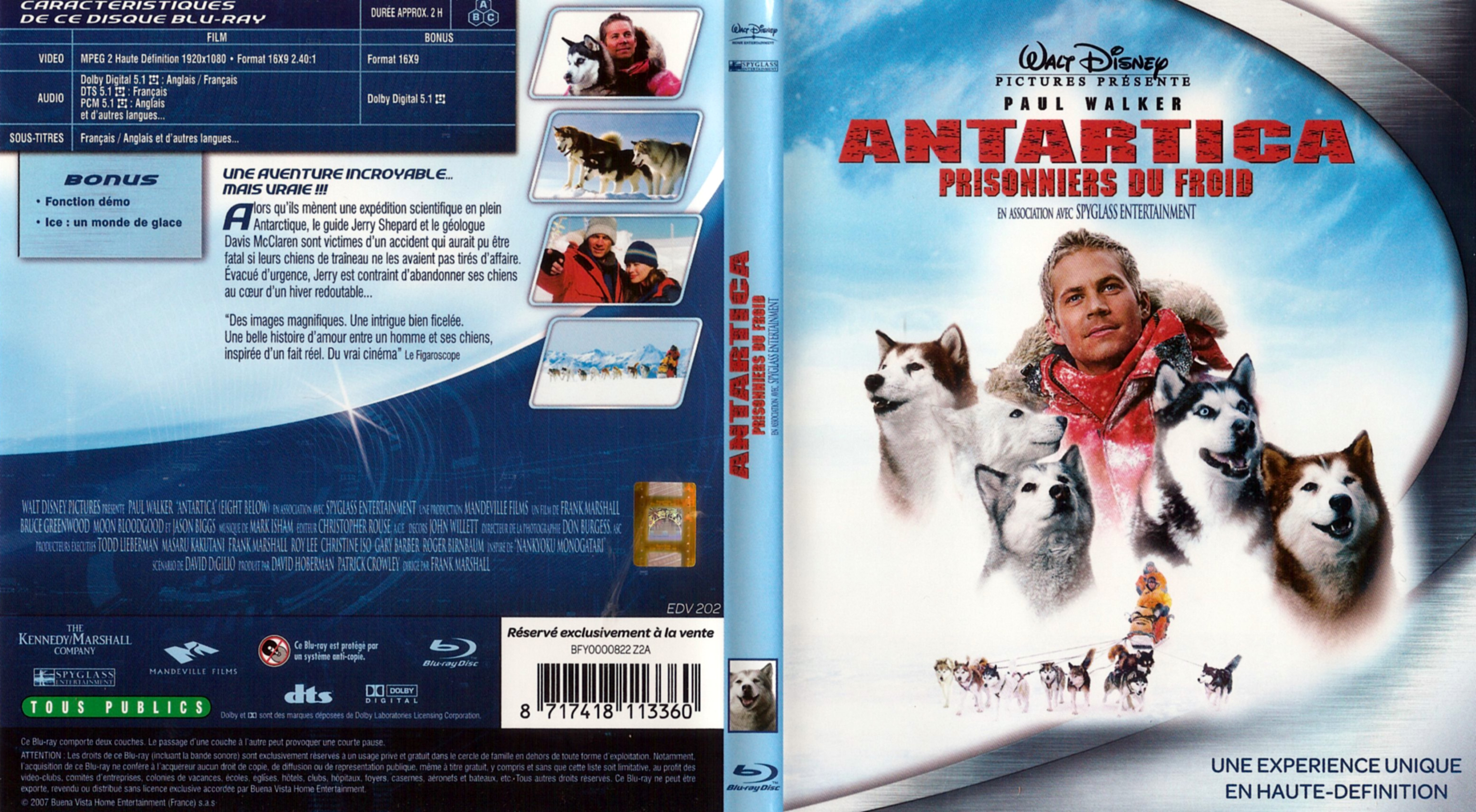 Jaquette DVD Antartica prisonniers du froid (BLU-RAY)
