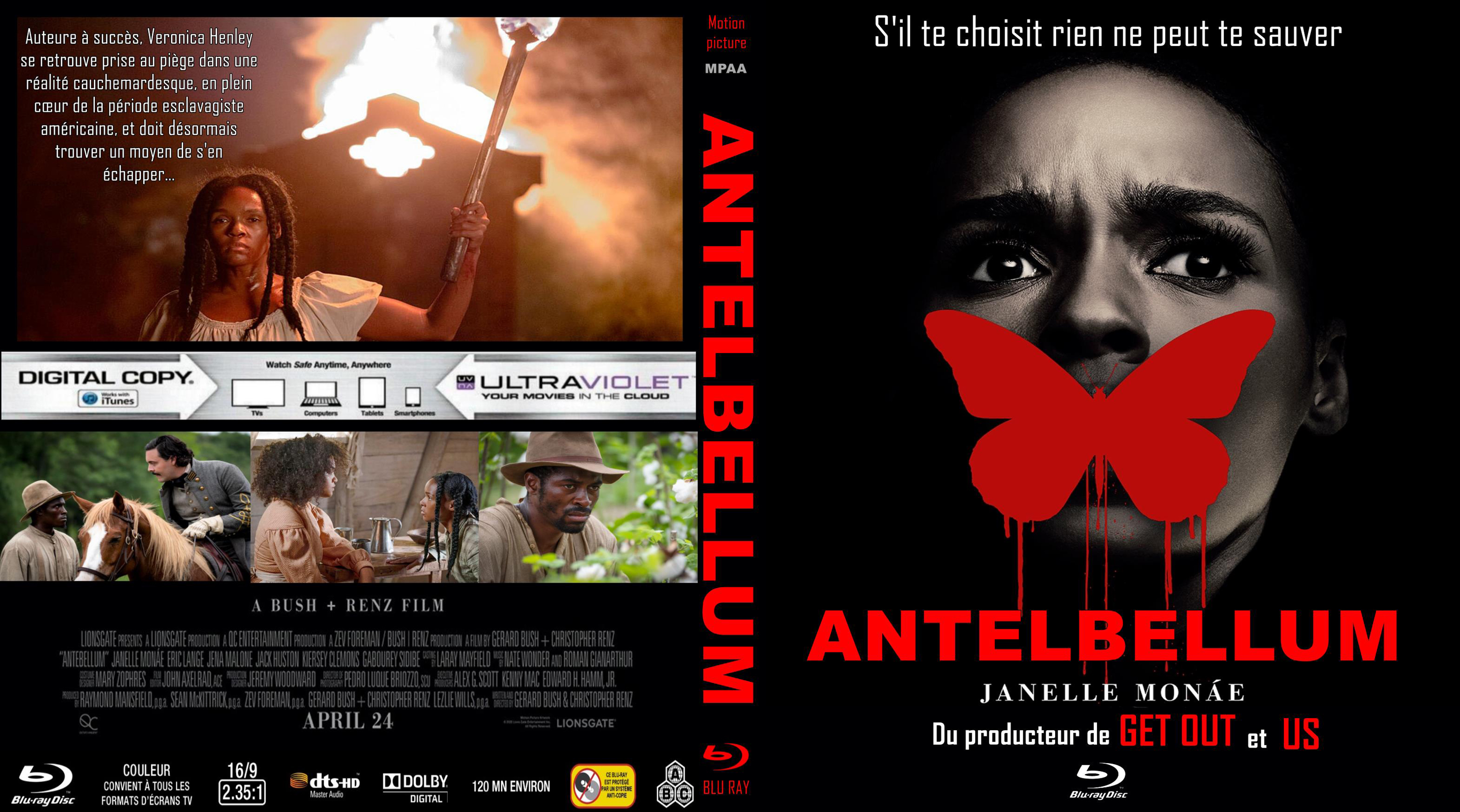 Jaquette DVD Antelbellum custom (BLU-RAY)