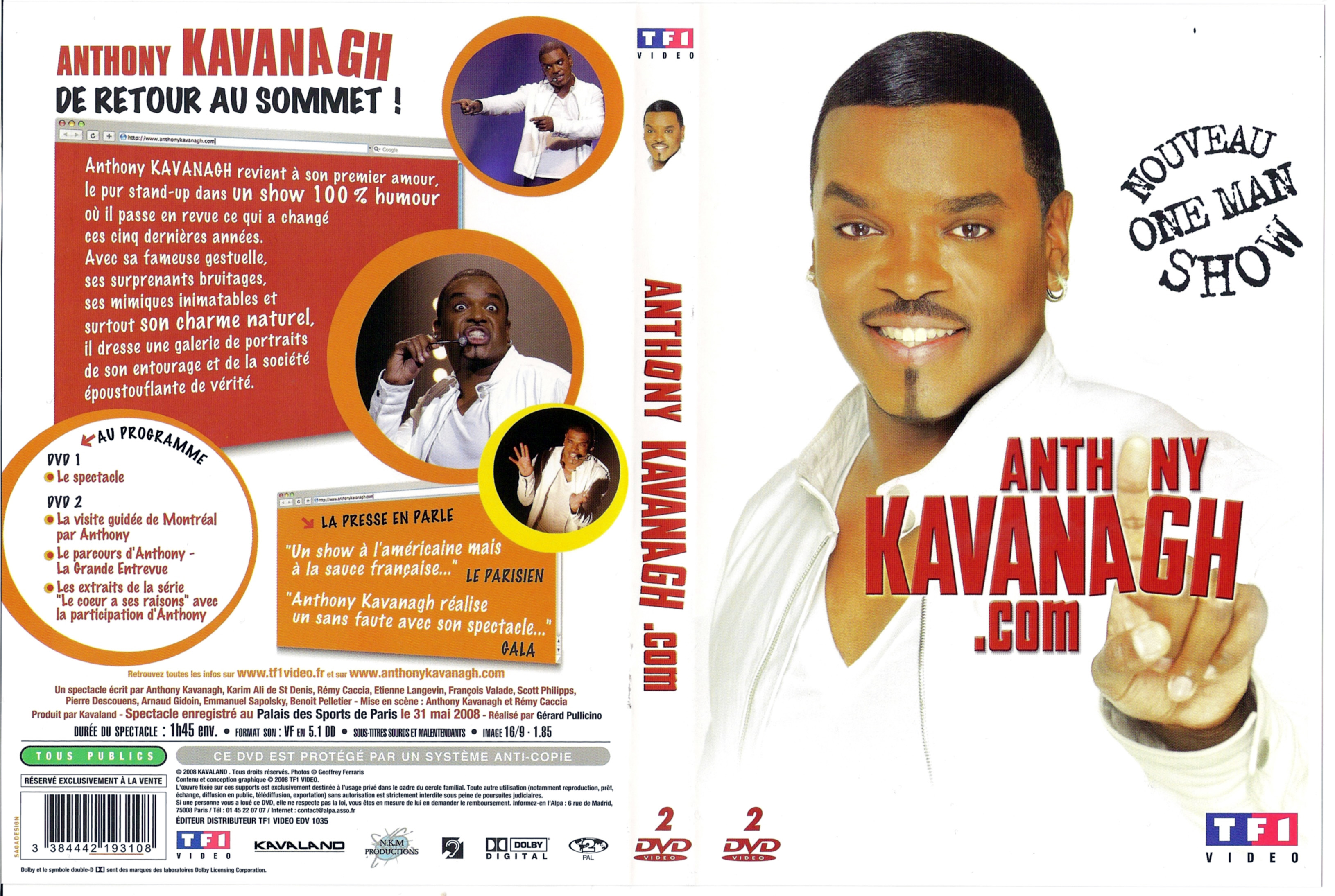 Jaquette DVD Anthony Kavanagh point com