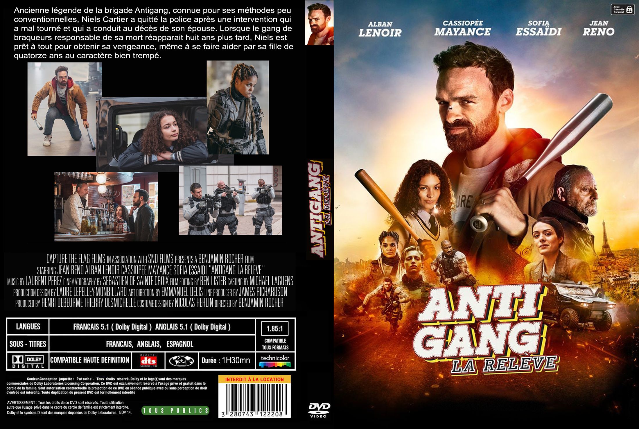 Jaquette DVD Antigang la relve custom