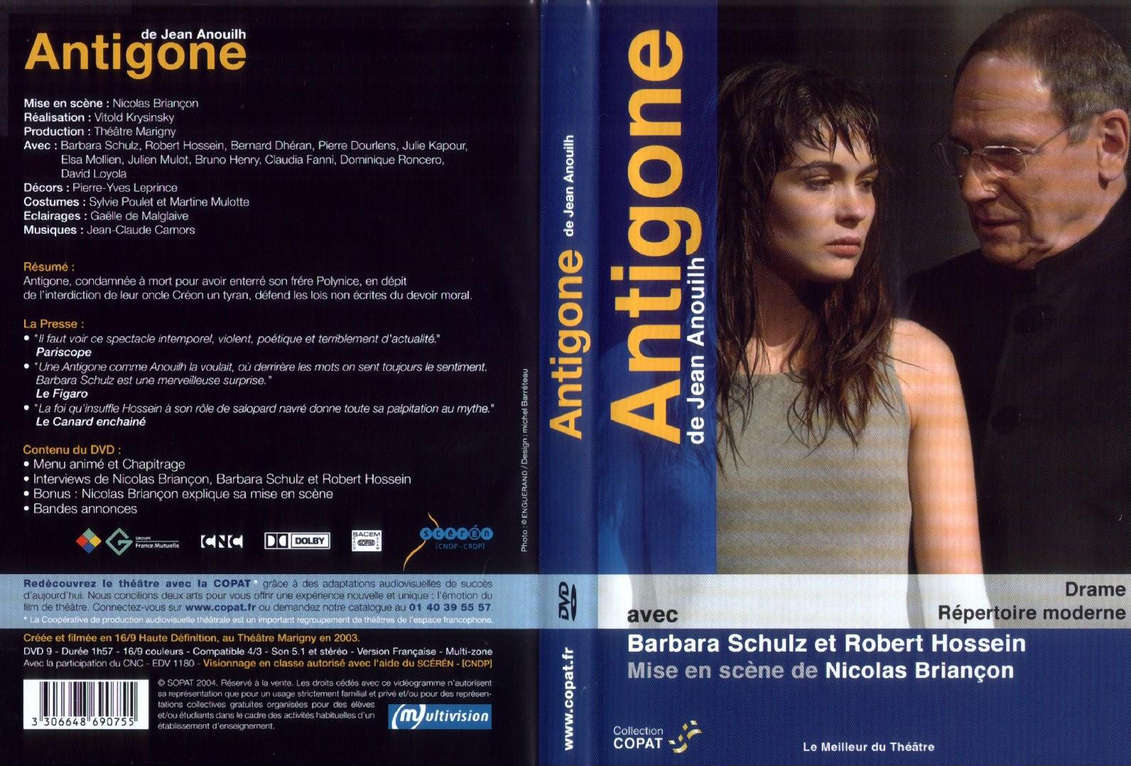 Jaquette DVD Antigone