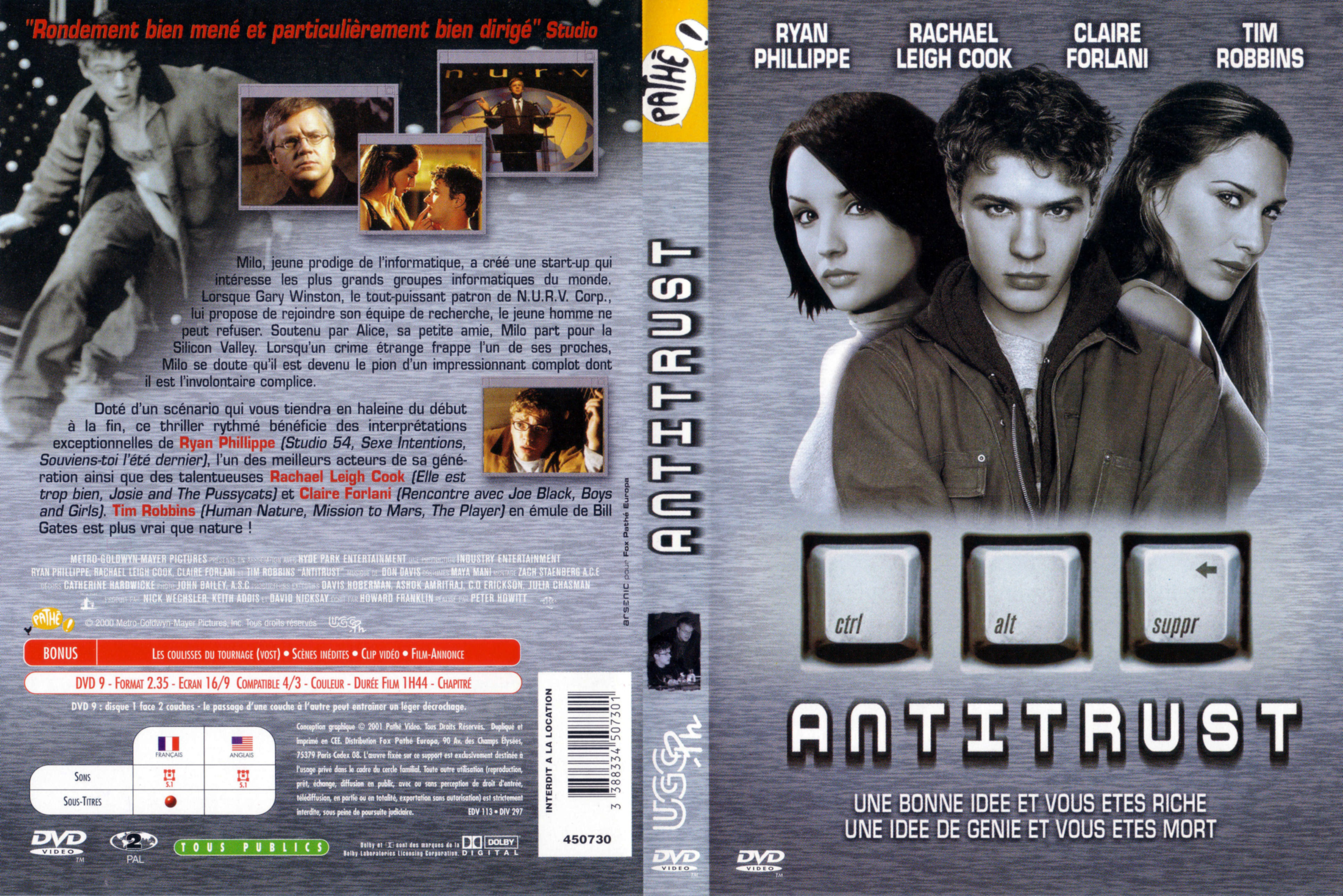 Jaquette DVD Antitrust