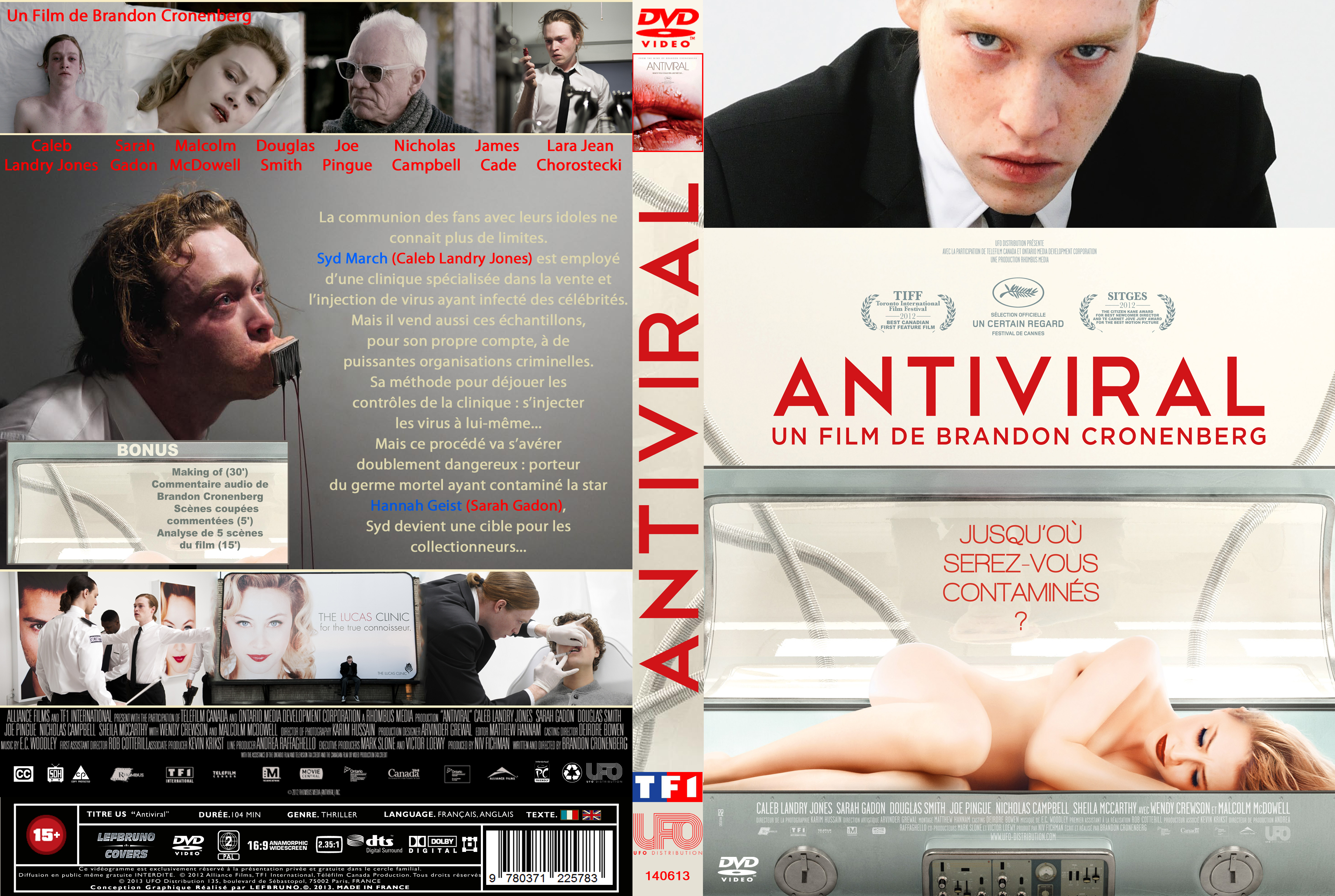 Jaquette DVD Antiviral custom