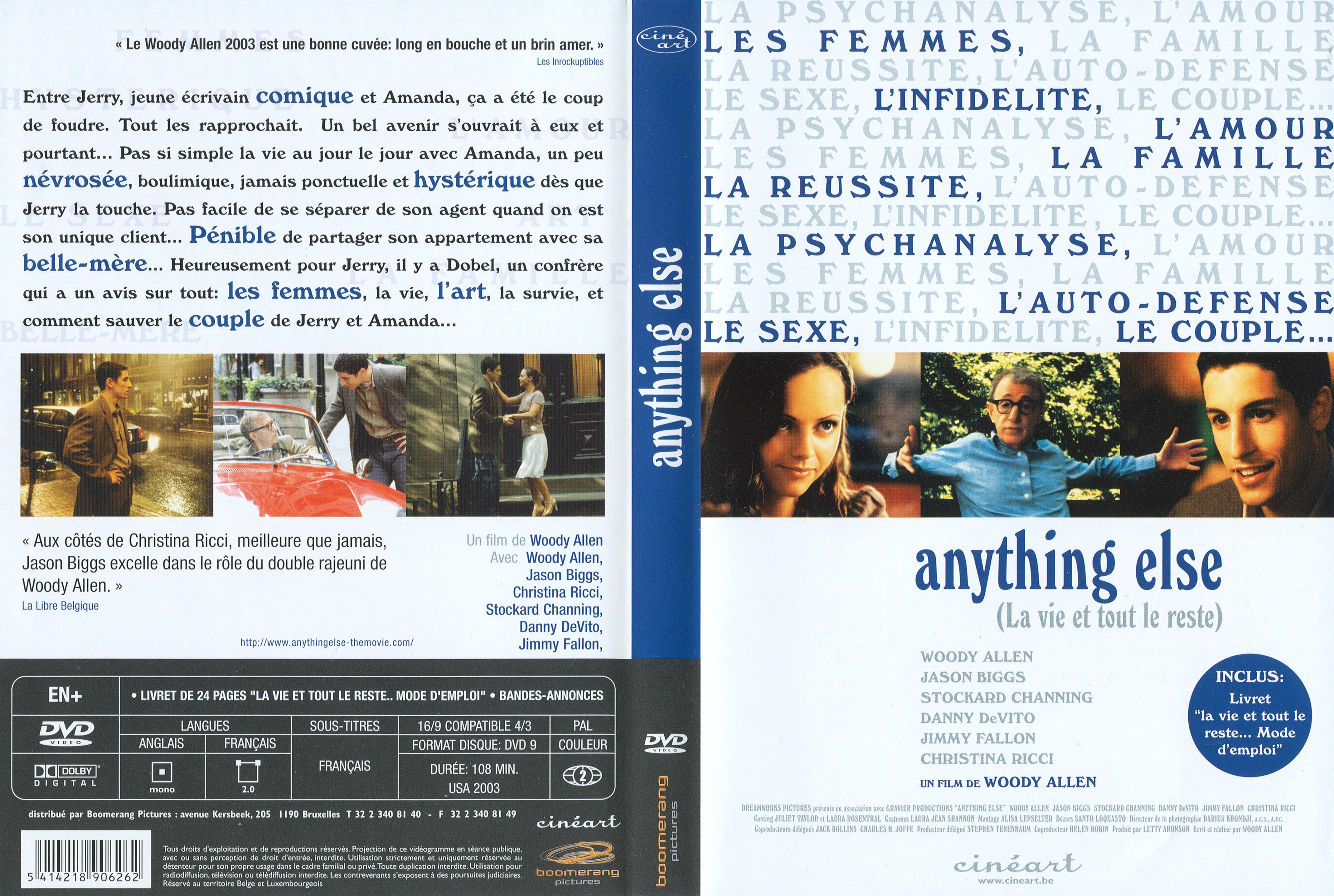 Jaquette DVD Anything else - la vie et tout le reste