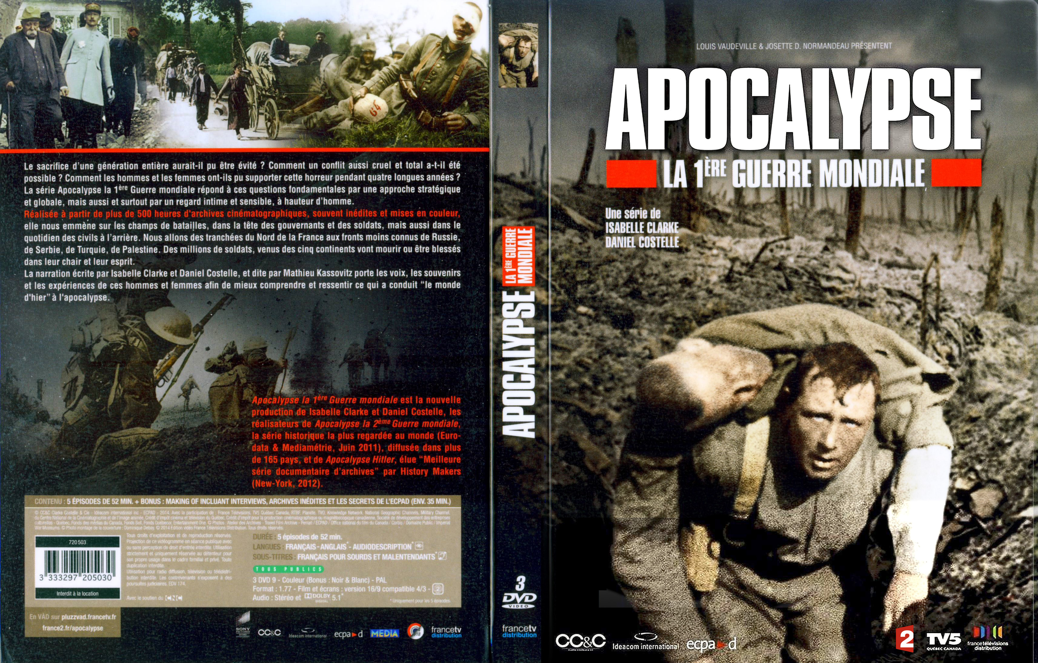 Jaquette DVD Apocalypse 1re guerre mondiale