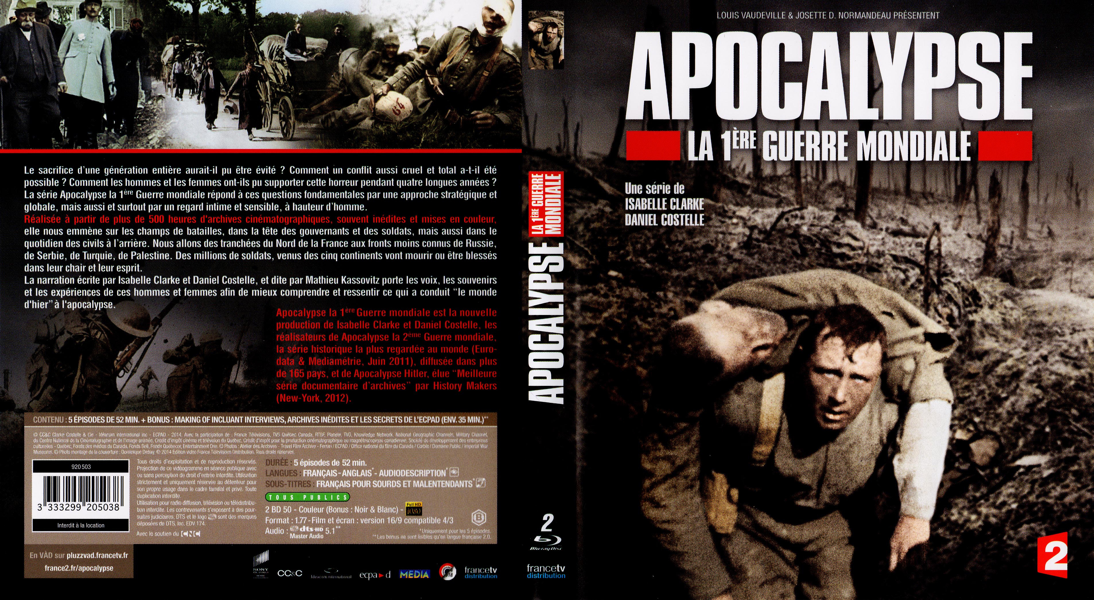 Jaquette DVD Apocalypse 1re guerre mondiale (BLU-RAY)