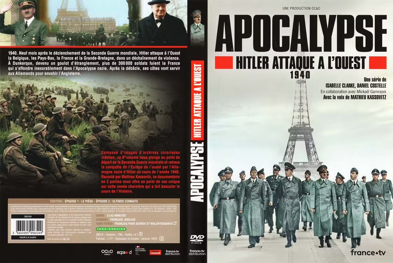 Jaquette DVD Apocalypse Hitler attaque  l