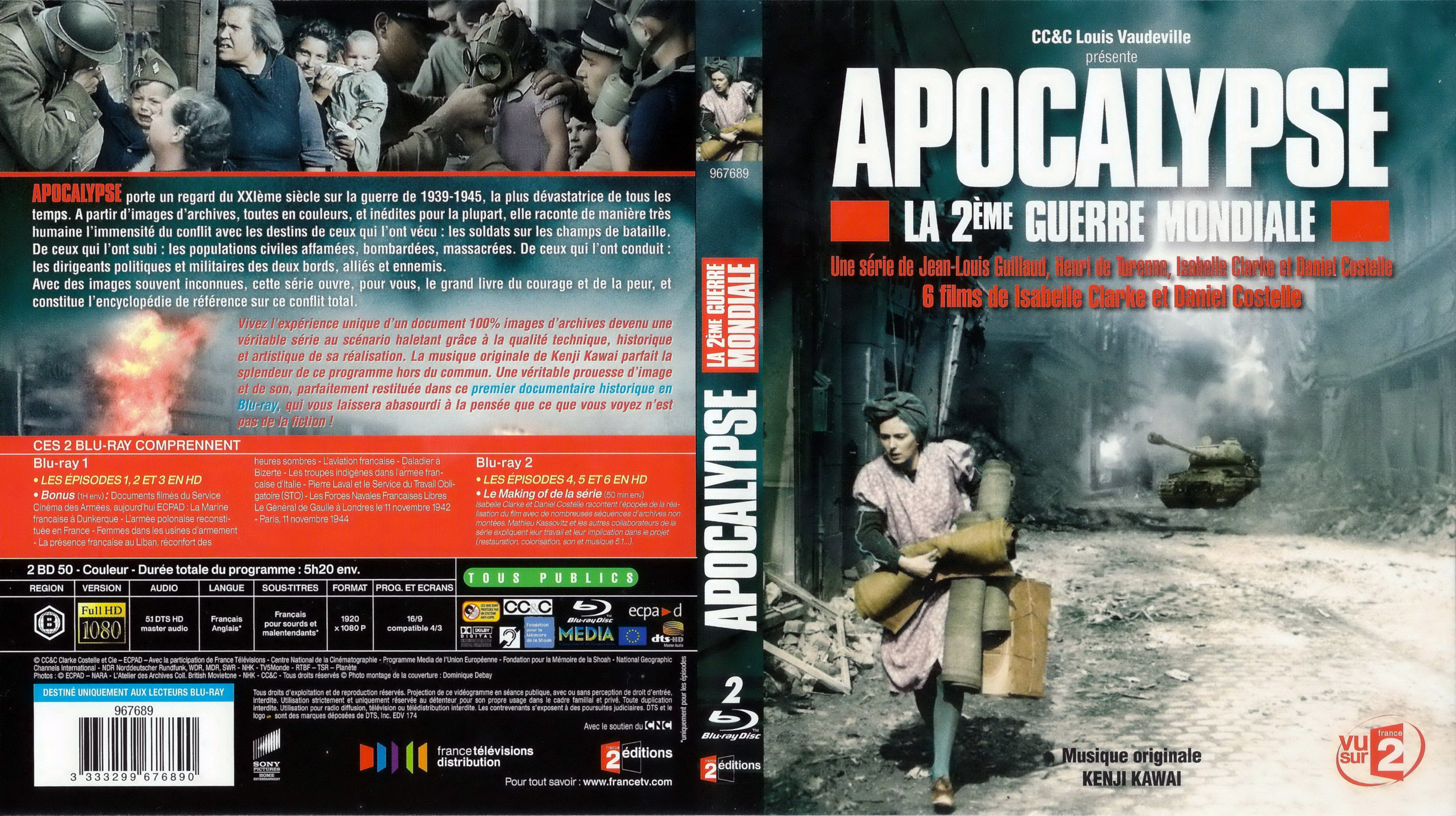 Jaquette DVD Apocalypse La 2 me guerre mondiale (BLU-RAY)