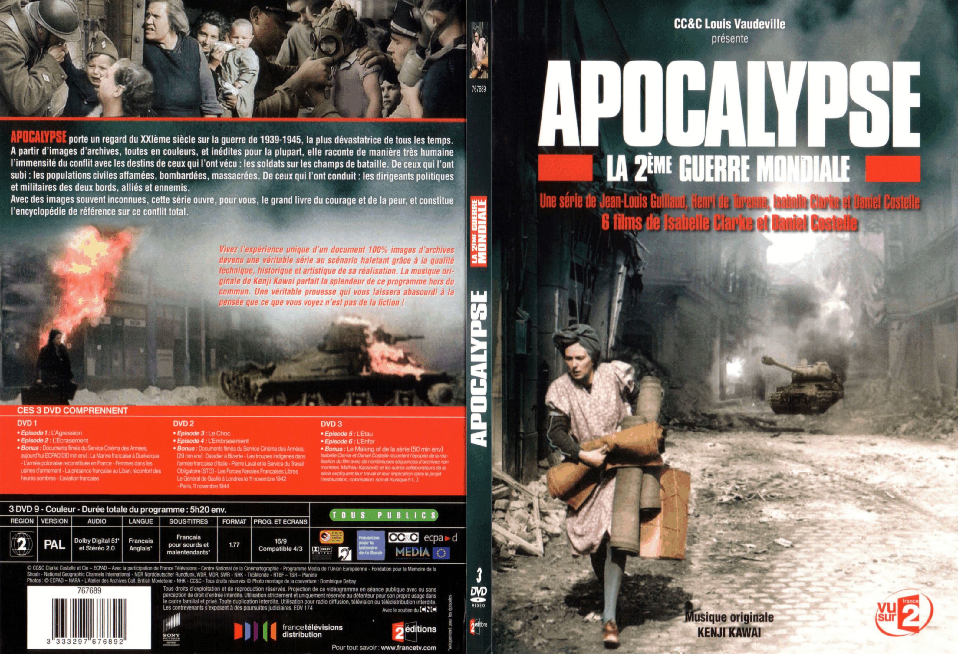 Jaquette DVD Apocalypse La 2 me guerre mondiale - SLIM