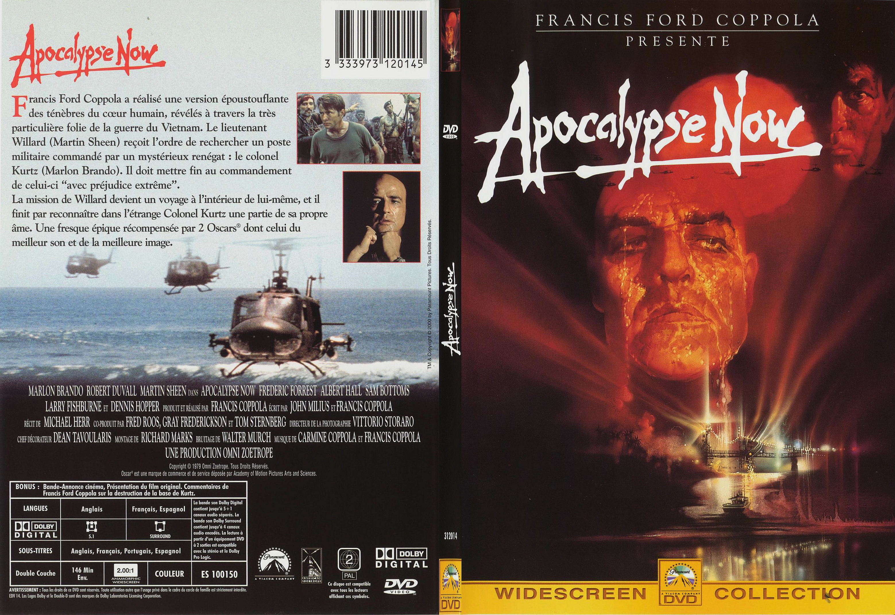 Jaquette DVD Apocalypse Now - SLIM