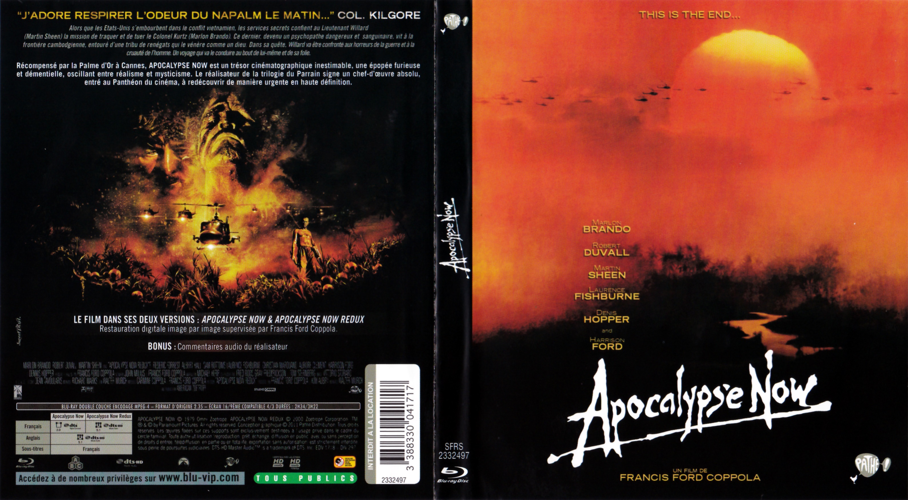 Jaquette DVD Apocalypse now (BLU-RAY) v3