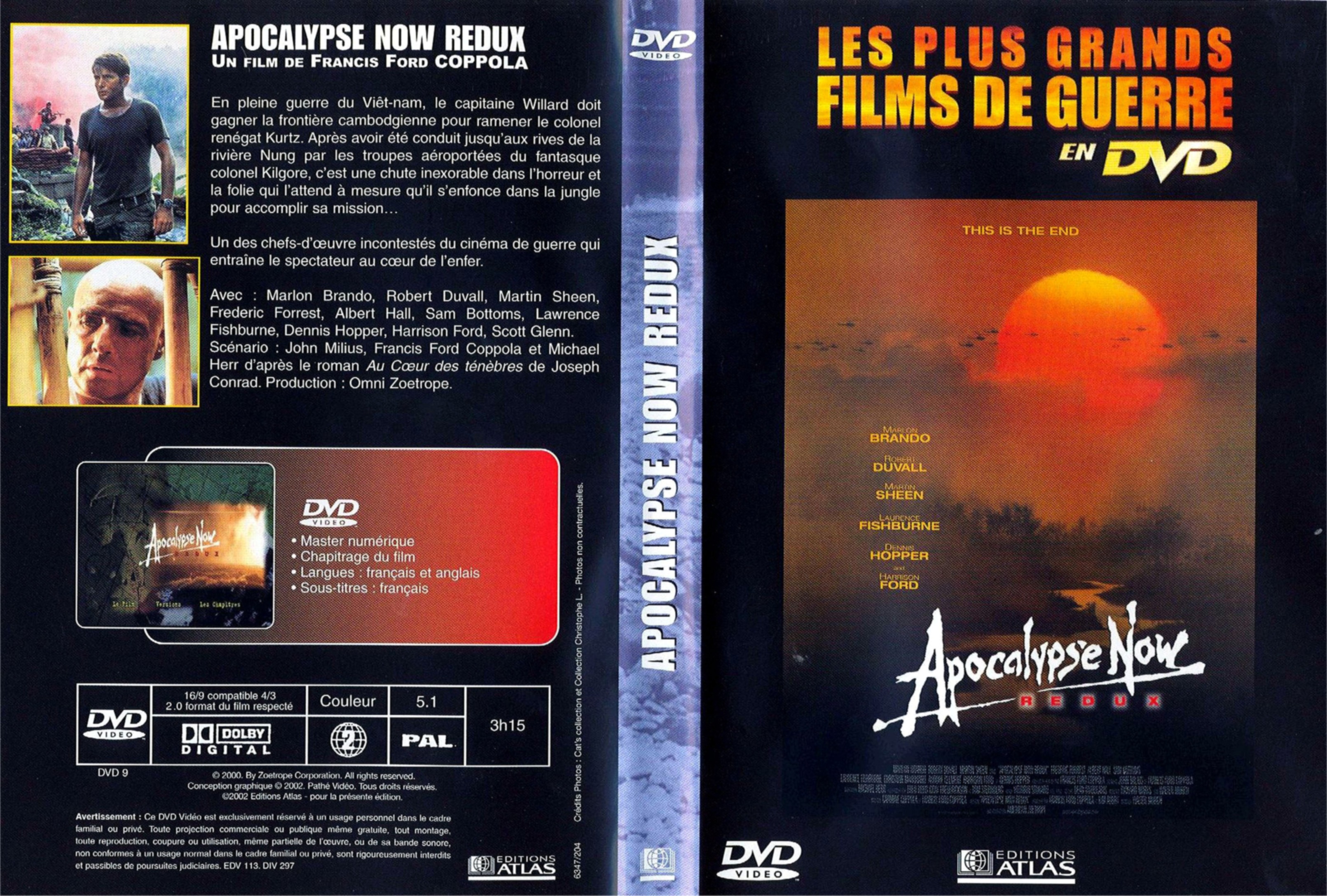 Jaquette DVD Apocalypse now redux v2