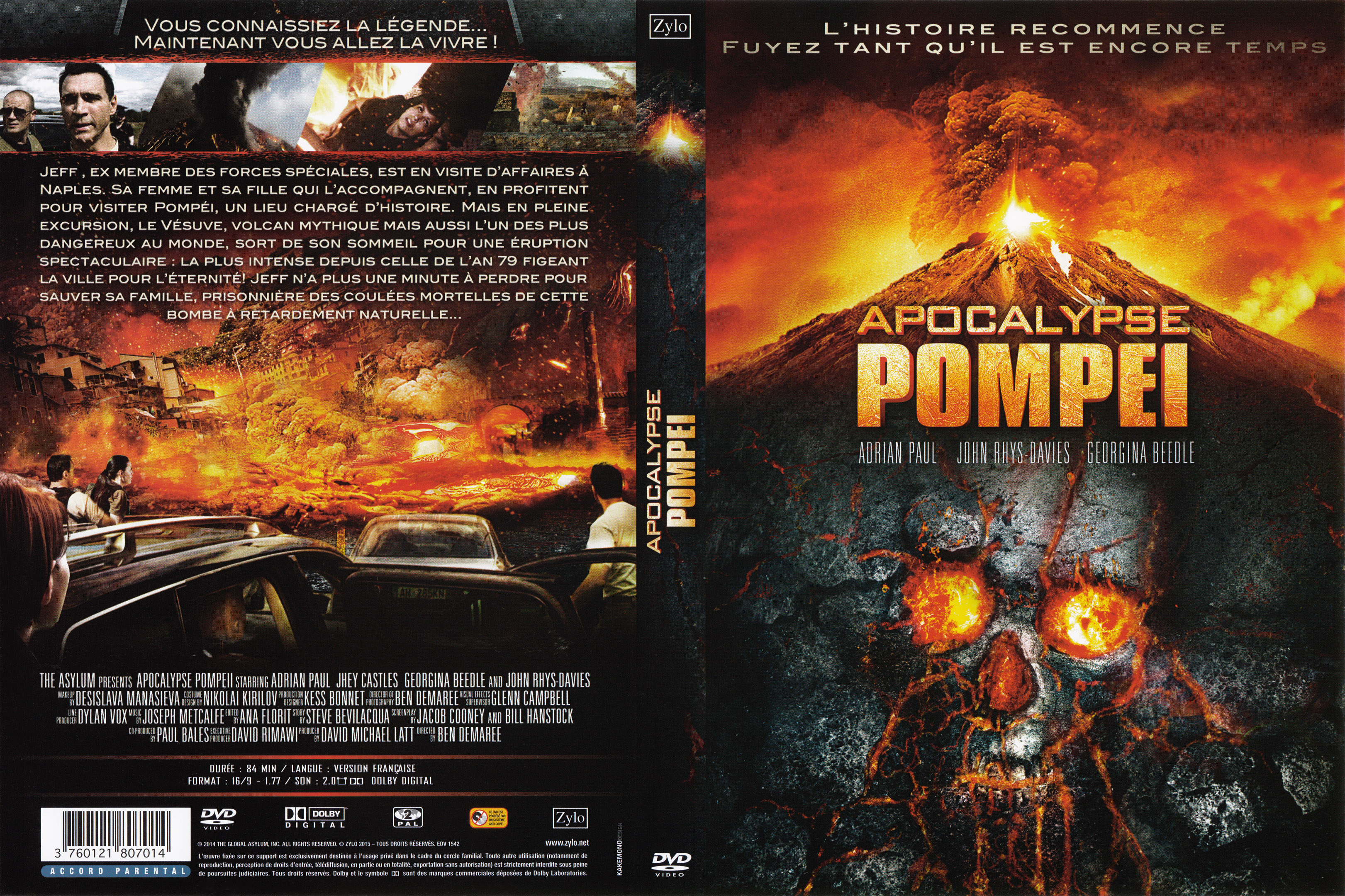 Jaquette DVD Apocalypse pompei