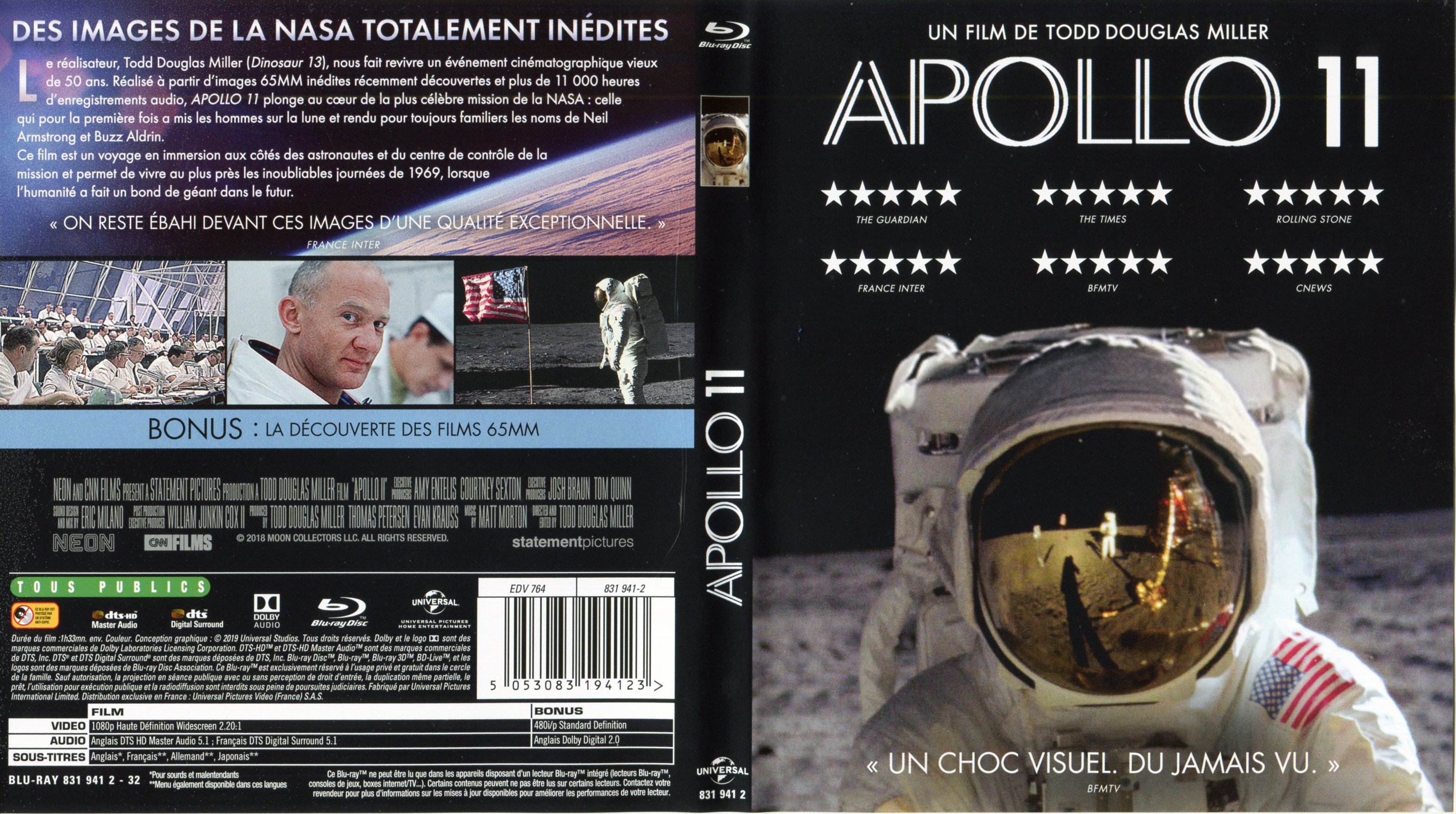 Jaquette DVD Apollo 11 (BLU-RAY)