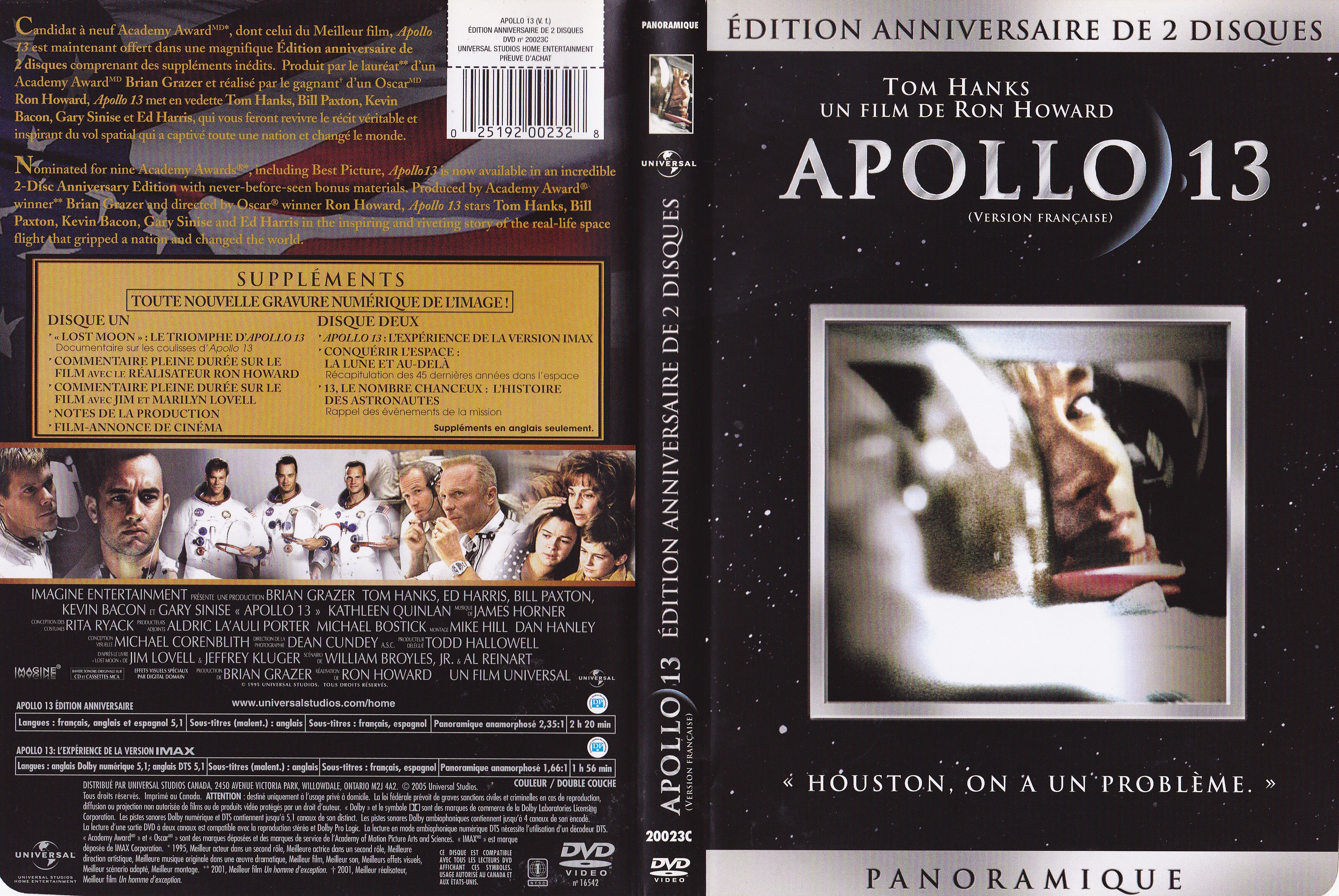 Jaquette DVD Apollo 13 (Canadienne)