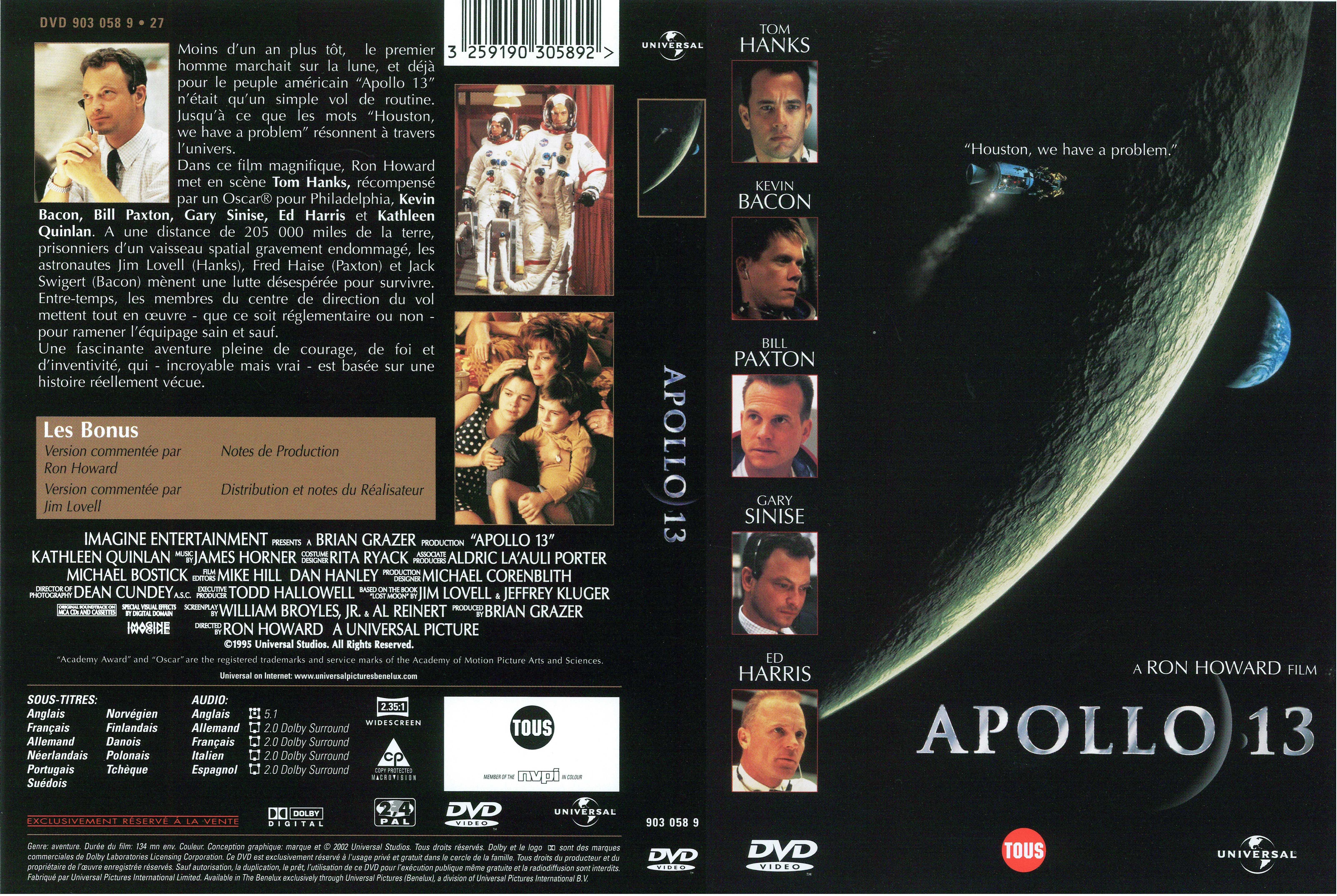 Jaquette DVD Apollo 13 v2