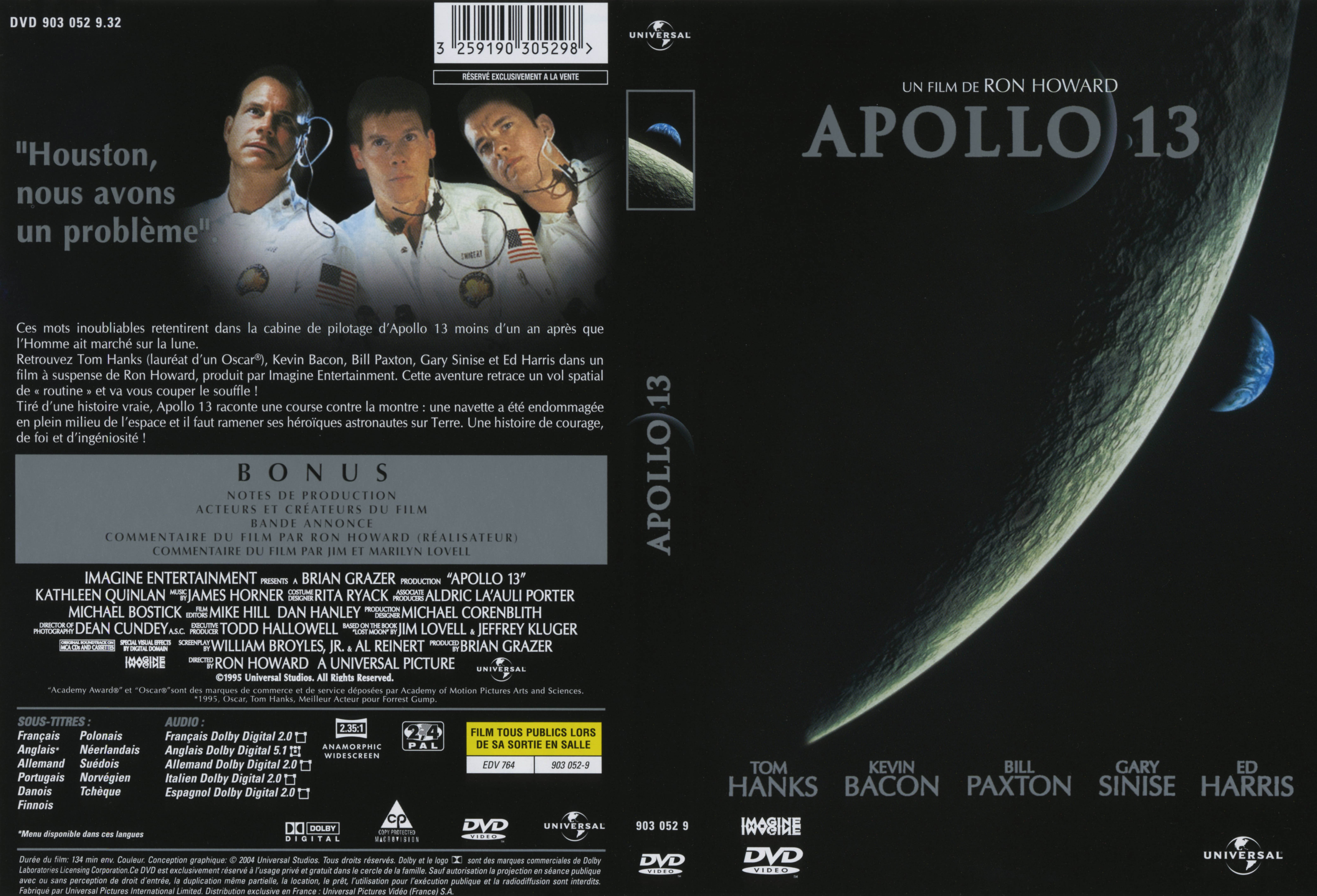 Jaquette DVD Apollo 13 v3