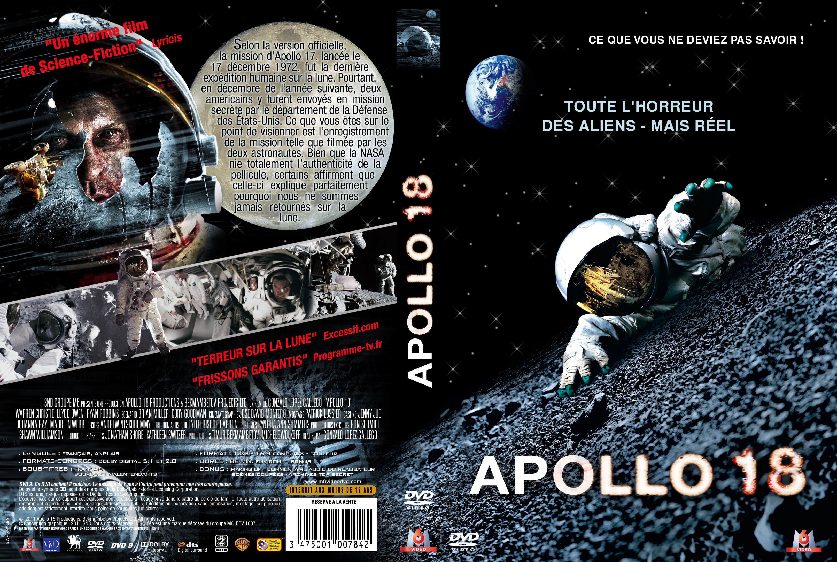 Jaquette DVD Apollo 18 custom