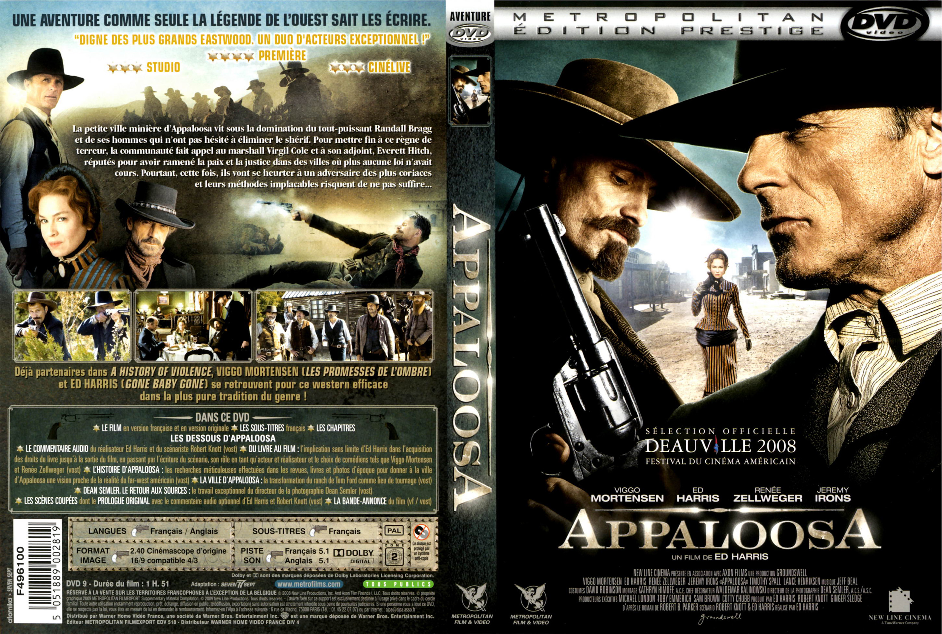 Jaquette DVD Appaloosa