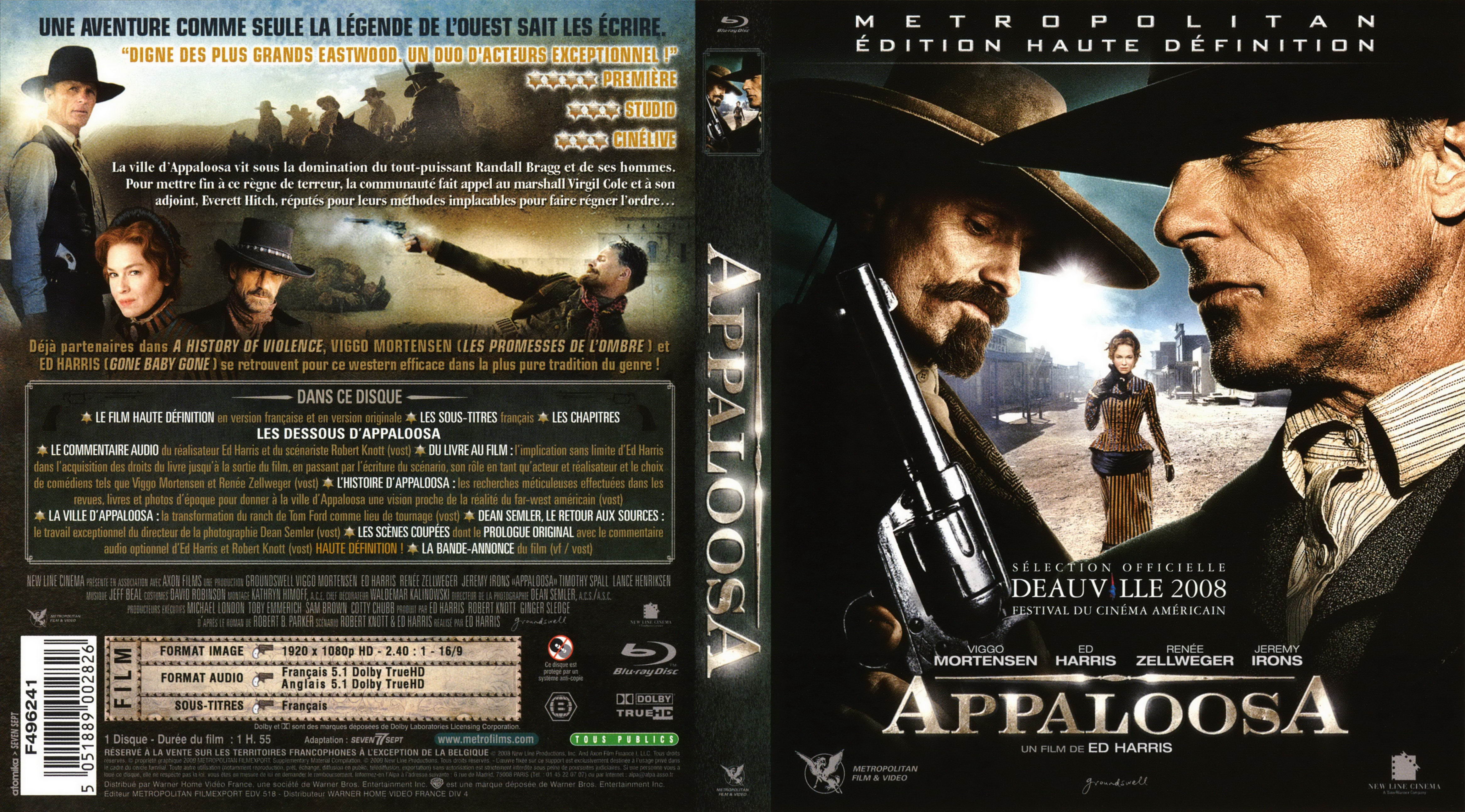 Jaquette DVD Appaloosa (BLU-RAY)