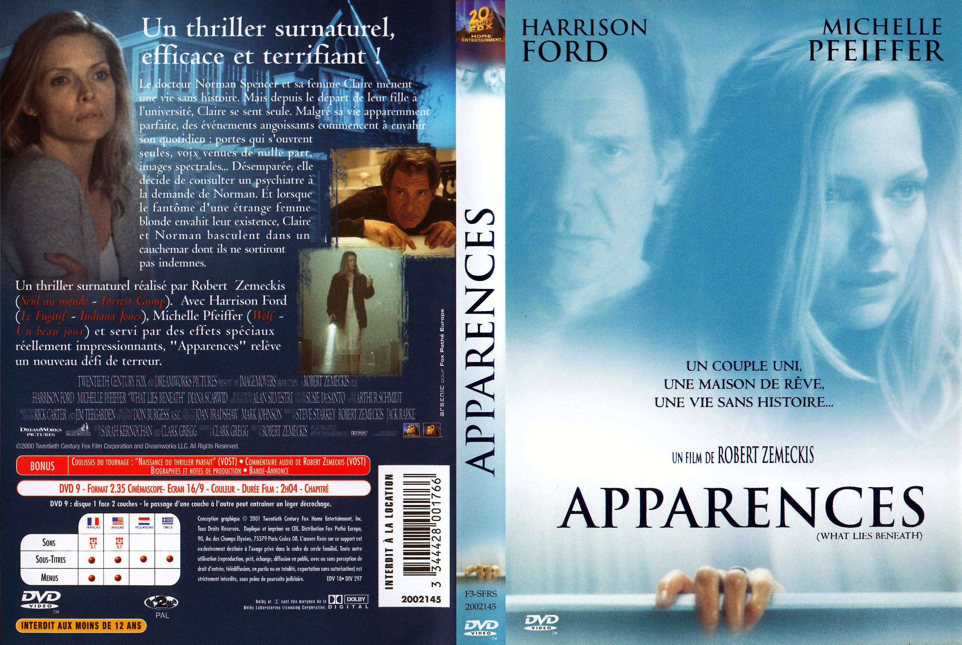 Jaquette DVD Apparences