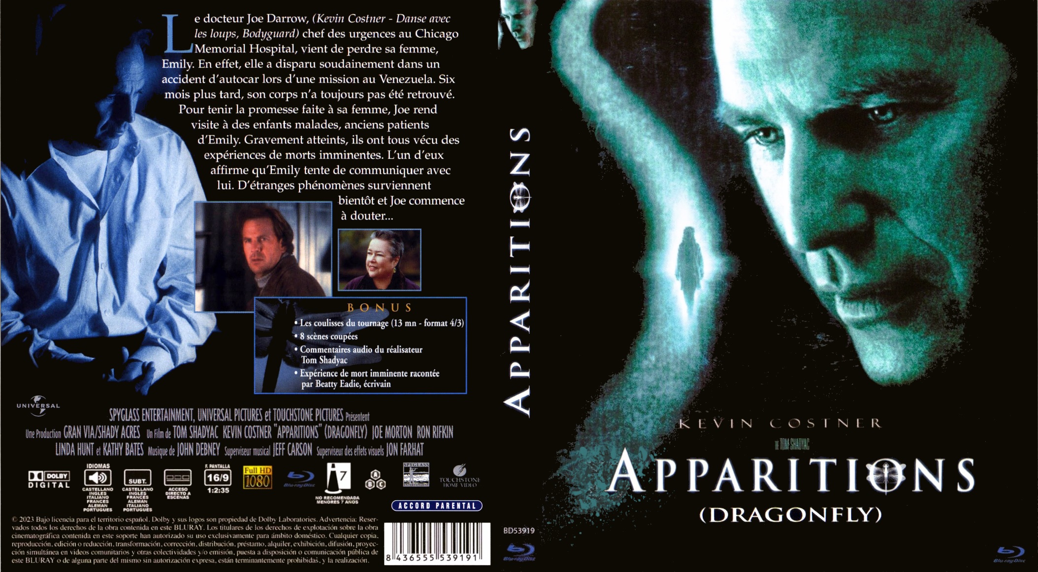 Jaquette DVD Apparitions custom (BLU-RAY)