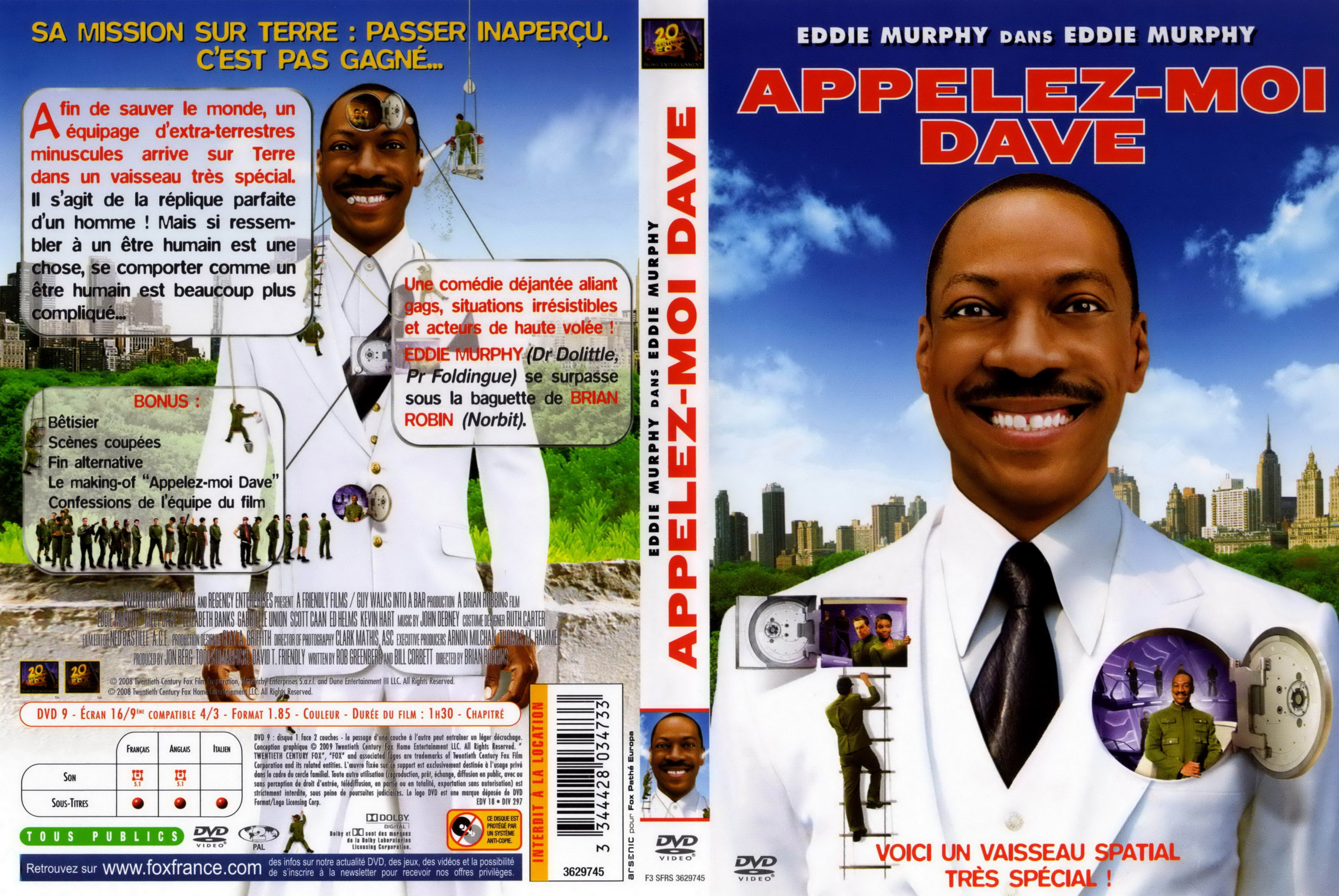 Jaquette DVD Appelez-moi Dave