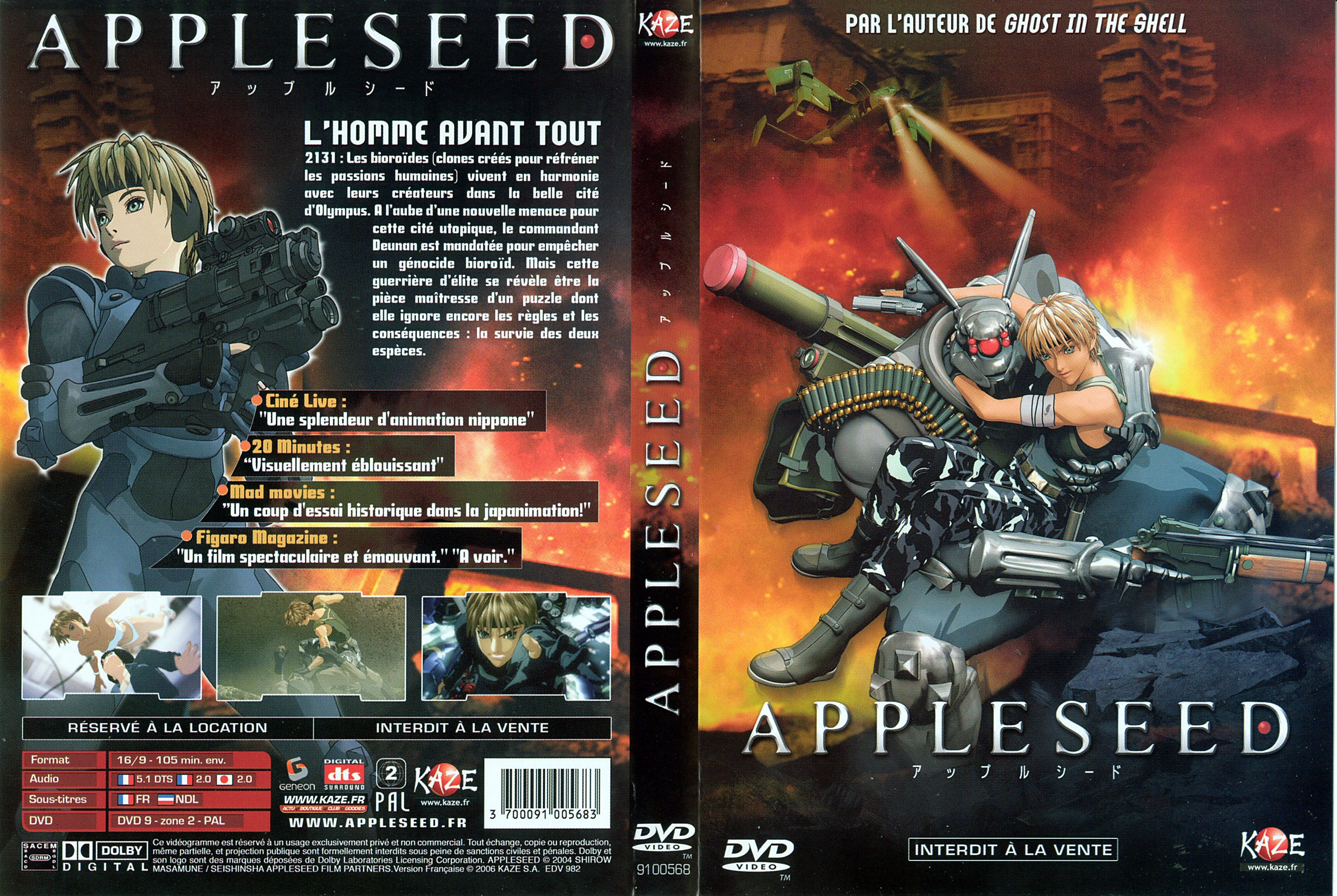 Jaquette DVD Appleseed