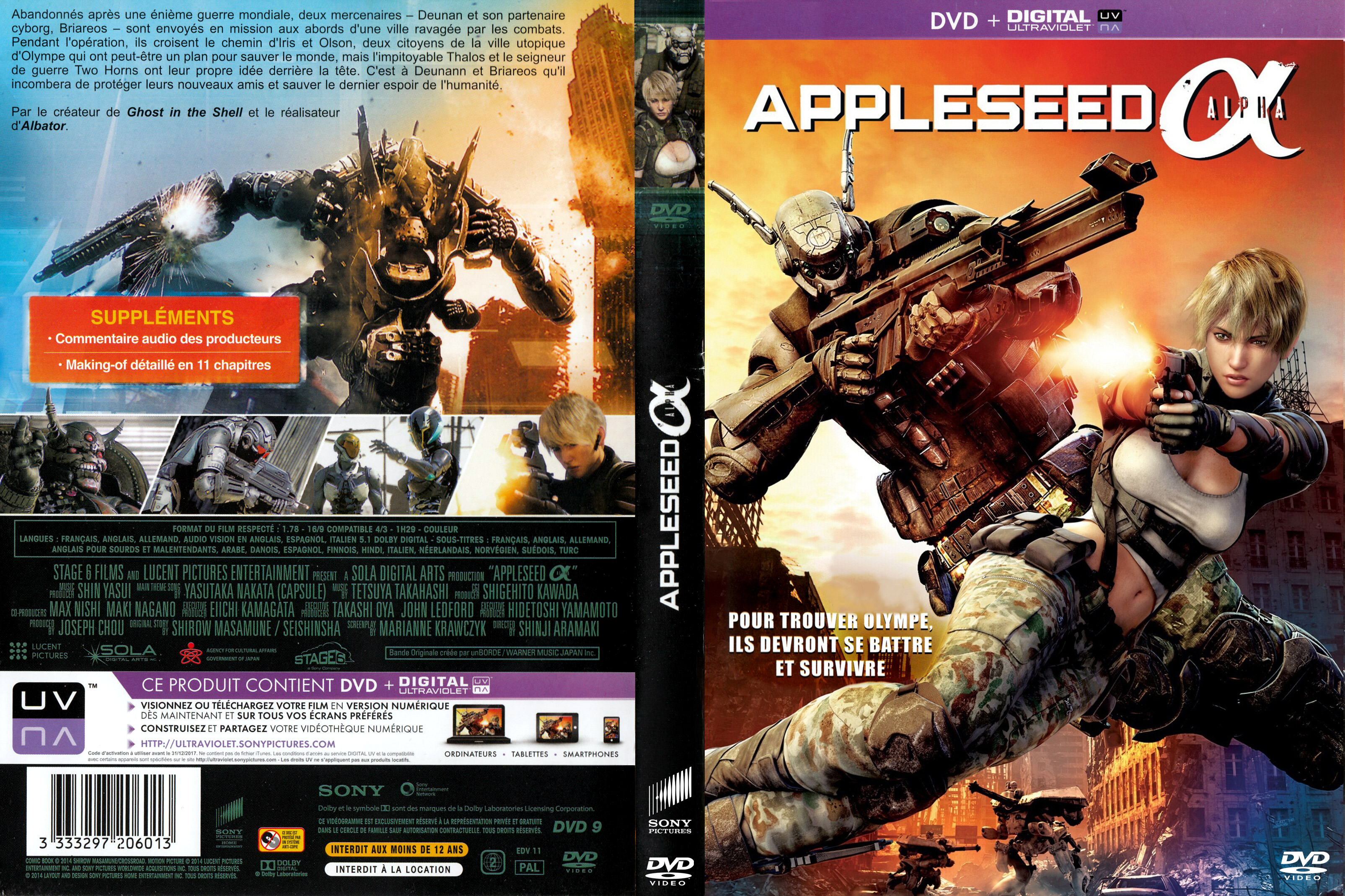 Jaquette DVD Appleseed Alpha