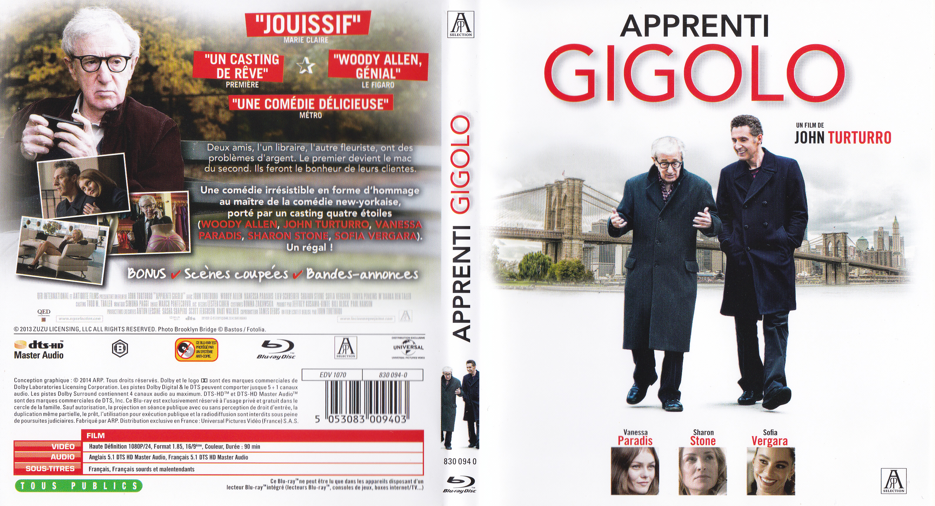 Jaquette DVD Apprenti Gigolo (BLU-RAY)
