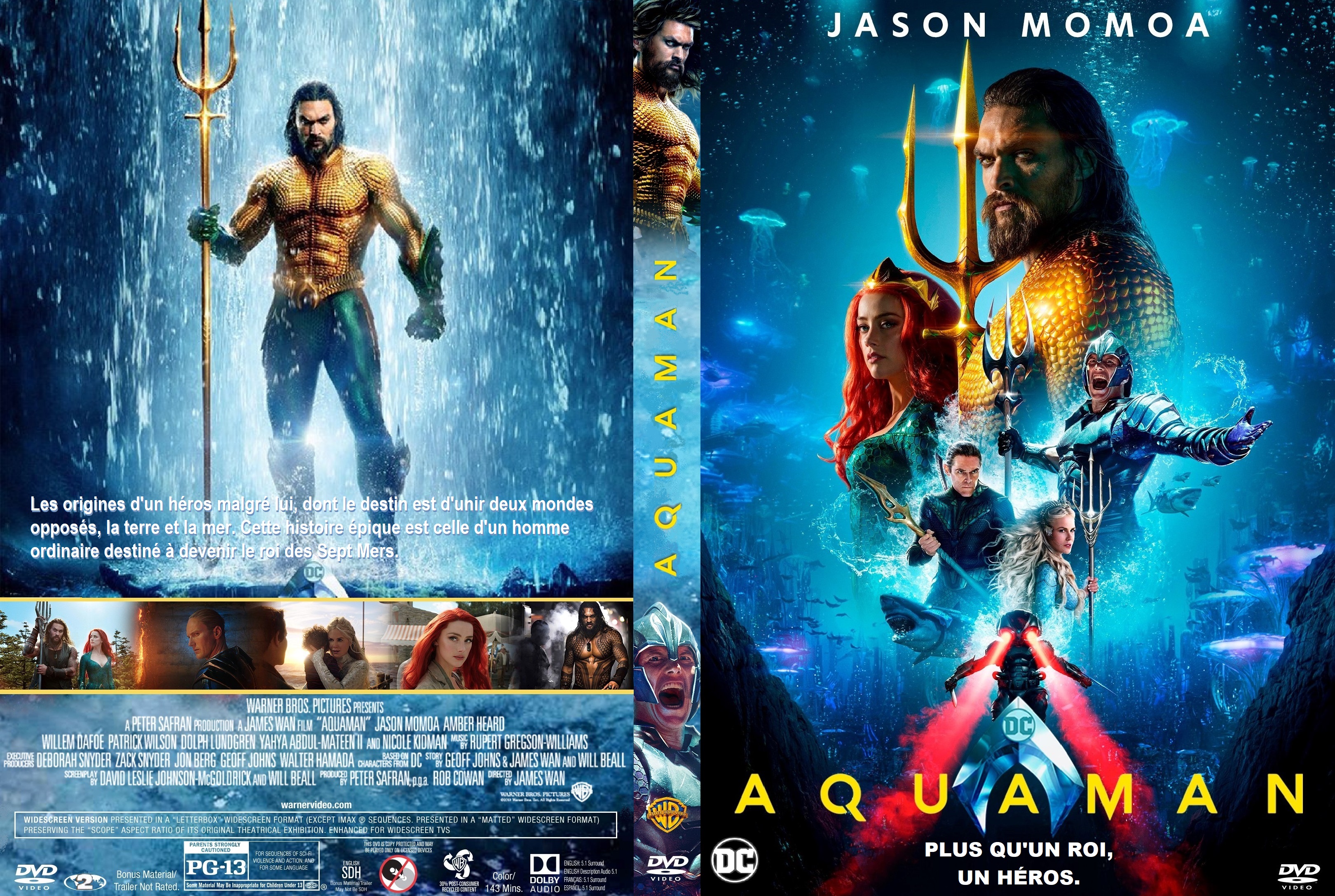 Jaquette DVD Aquaman custom v2