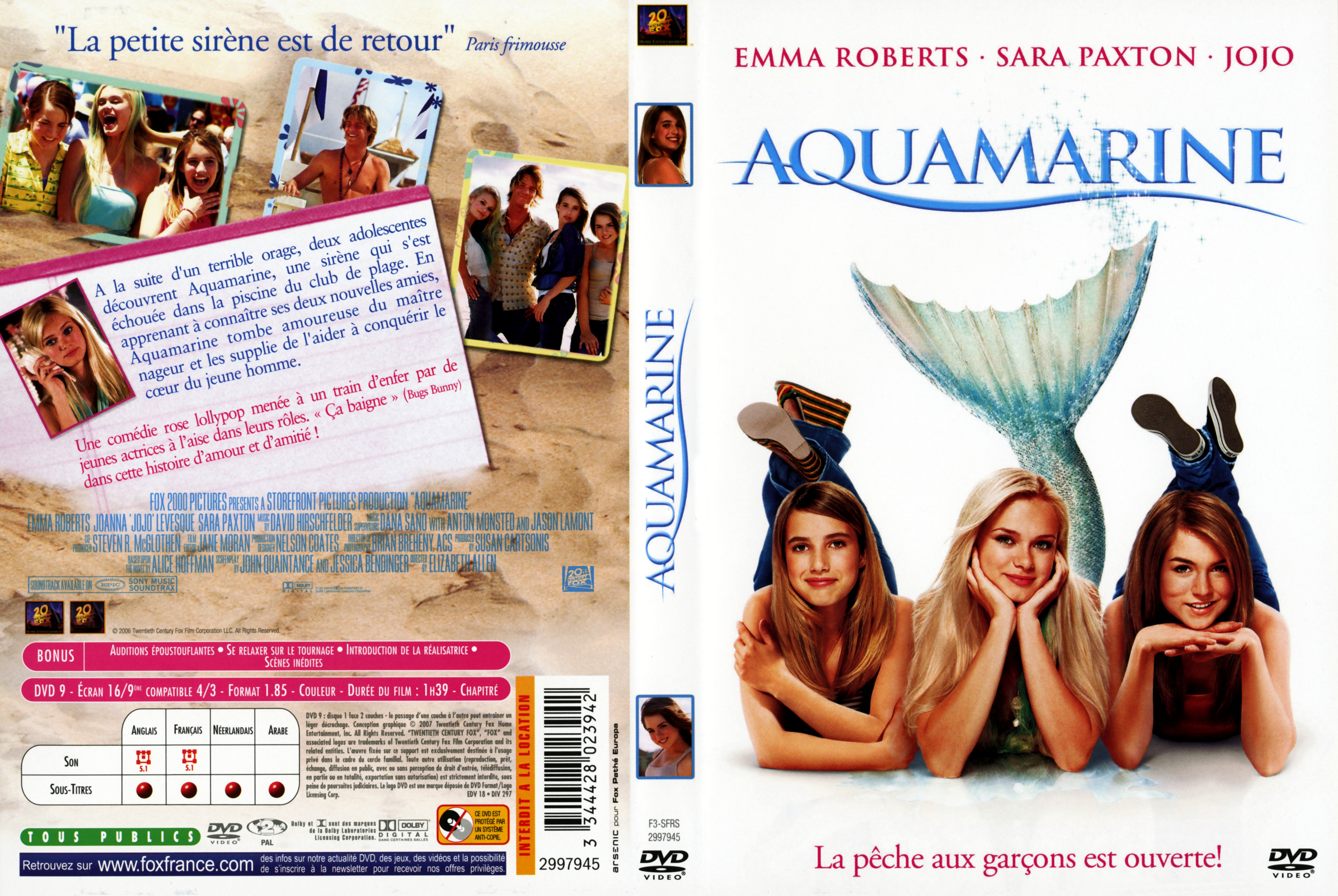 Jaquette DVD Aquamarine v2