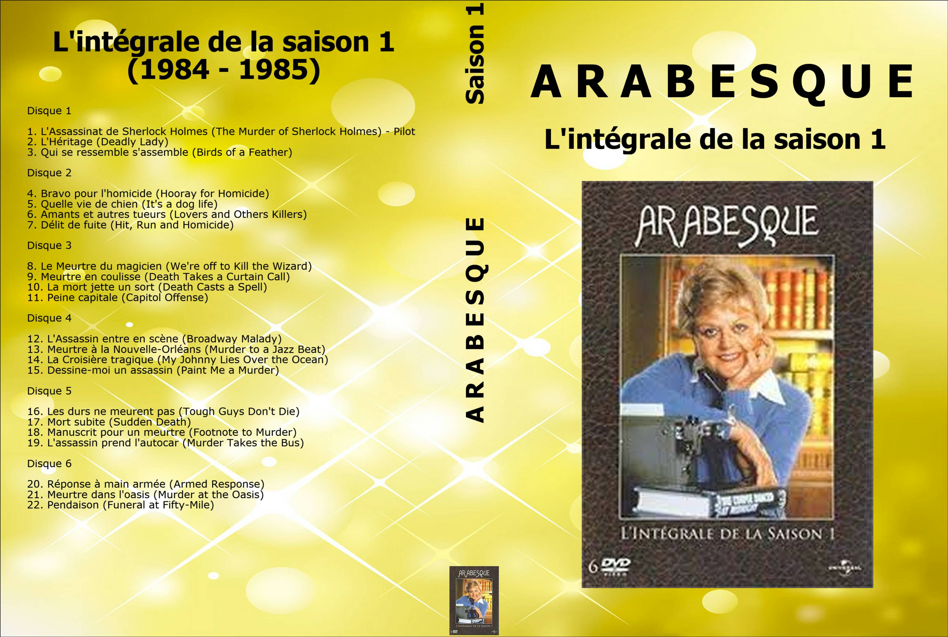 Jaquette DVD Arabesque saison 1 custom