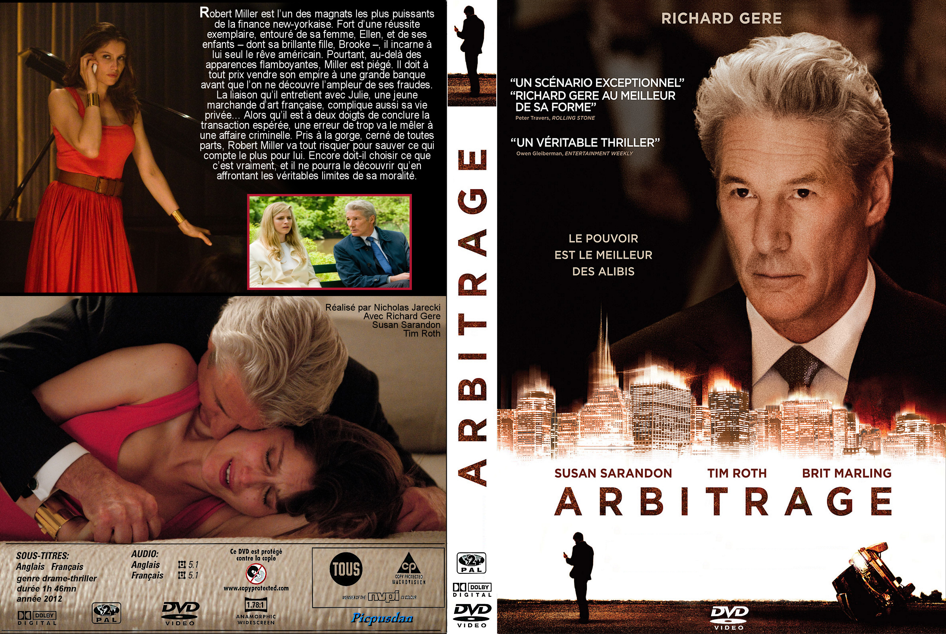 Jaquette DVD Arbitrage custom