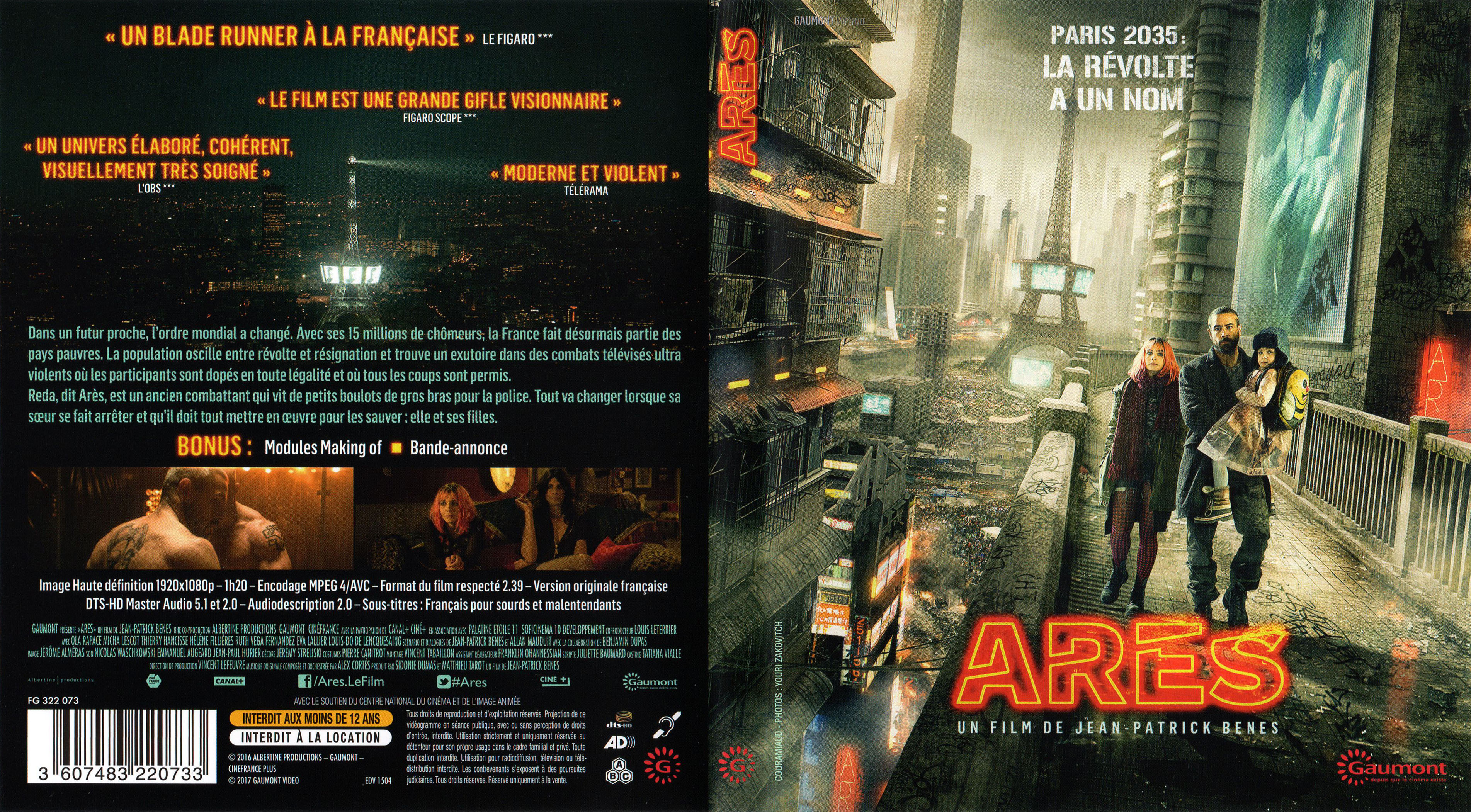 Jaquette DVD Ares (BLU-RAY)