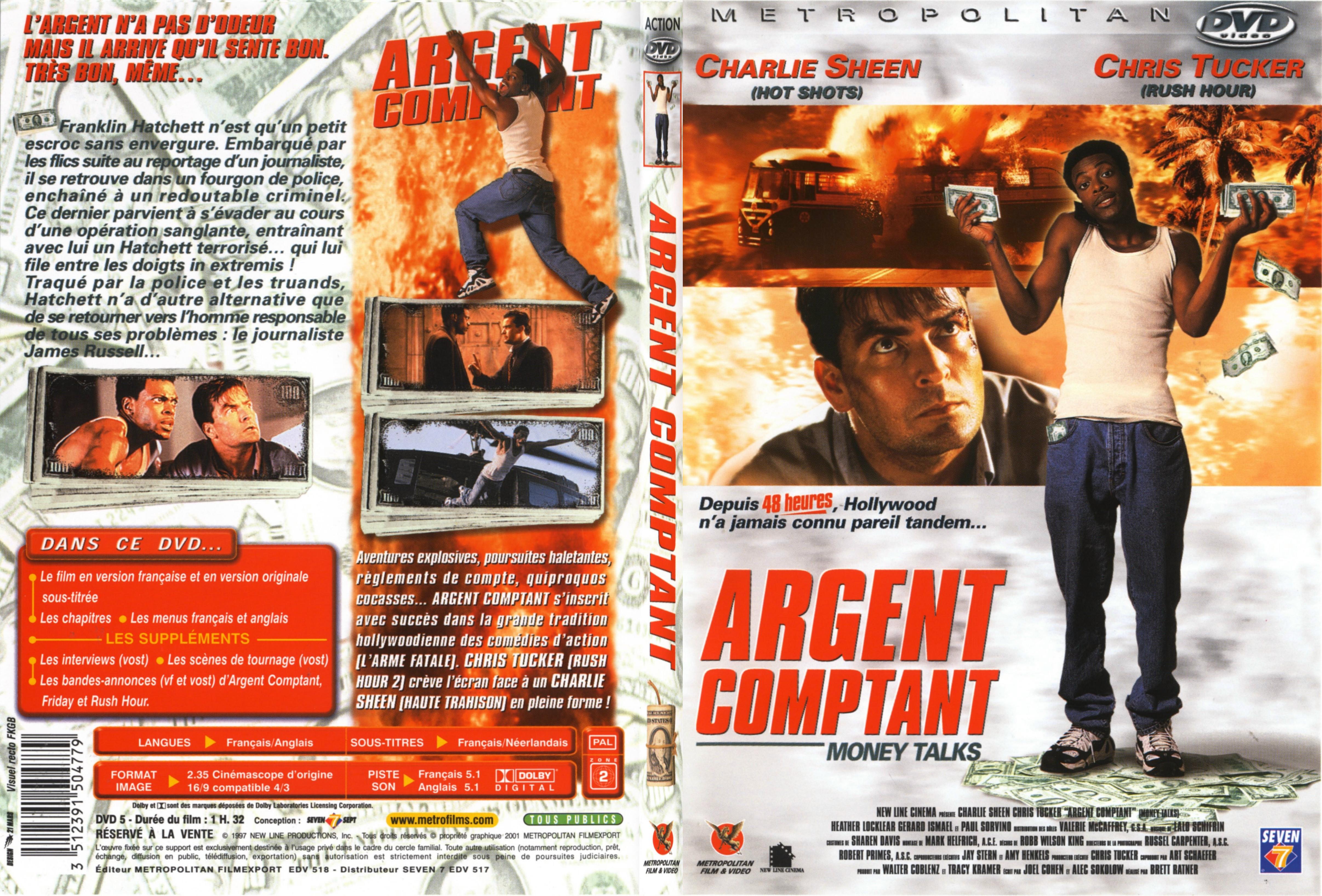 Jaquette DVD Argent comptant - SLIM