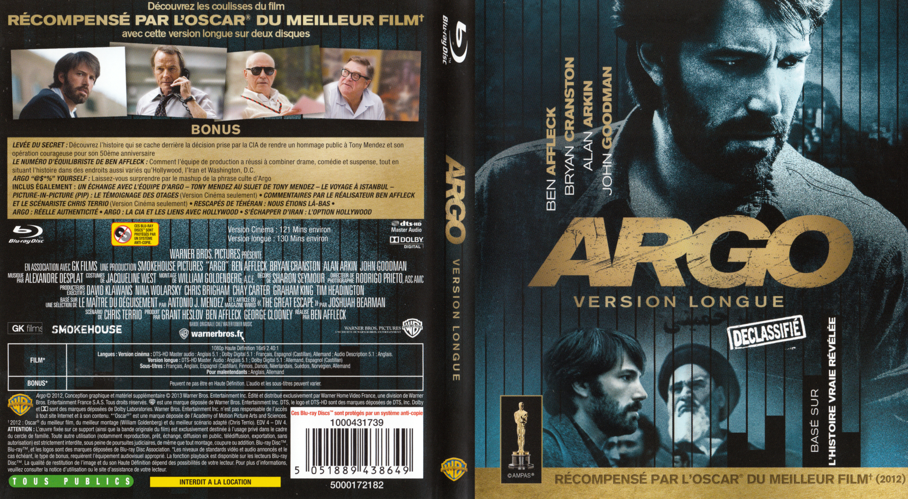 Jaquette DVD Argo (BLU-RAY)