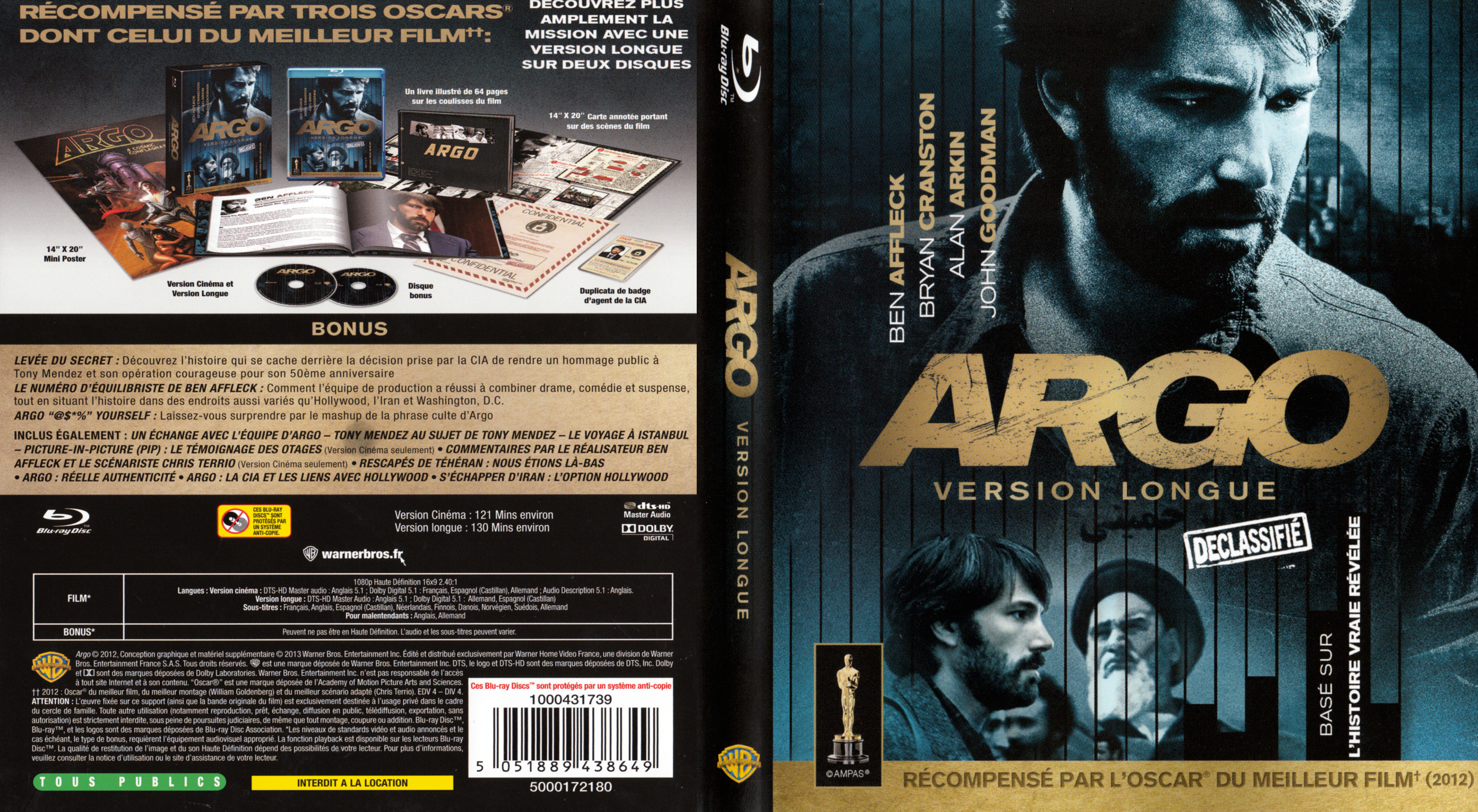 Jaquette DVD Argo (BLU-RAY) v2
